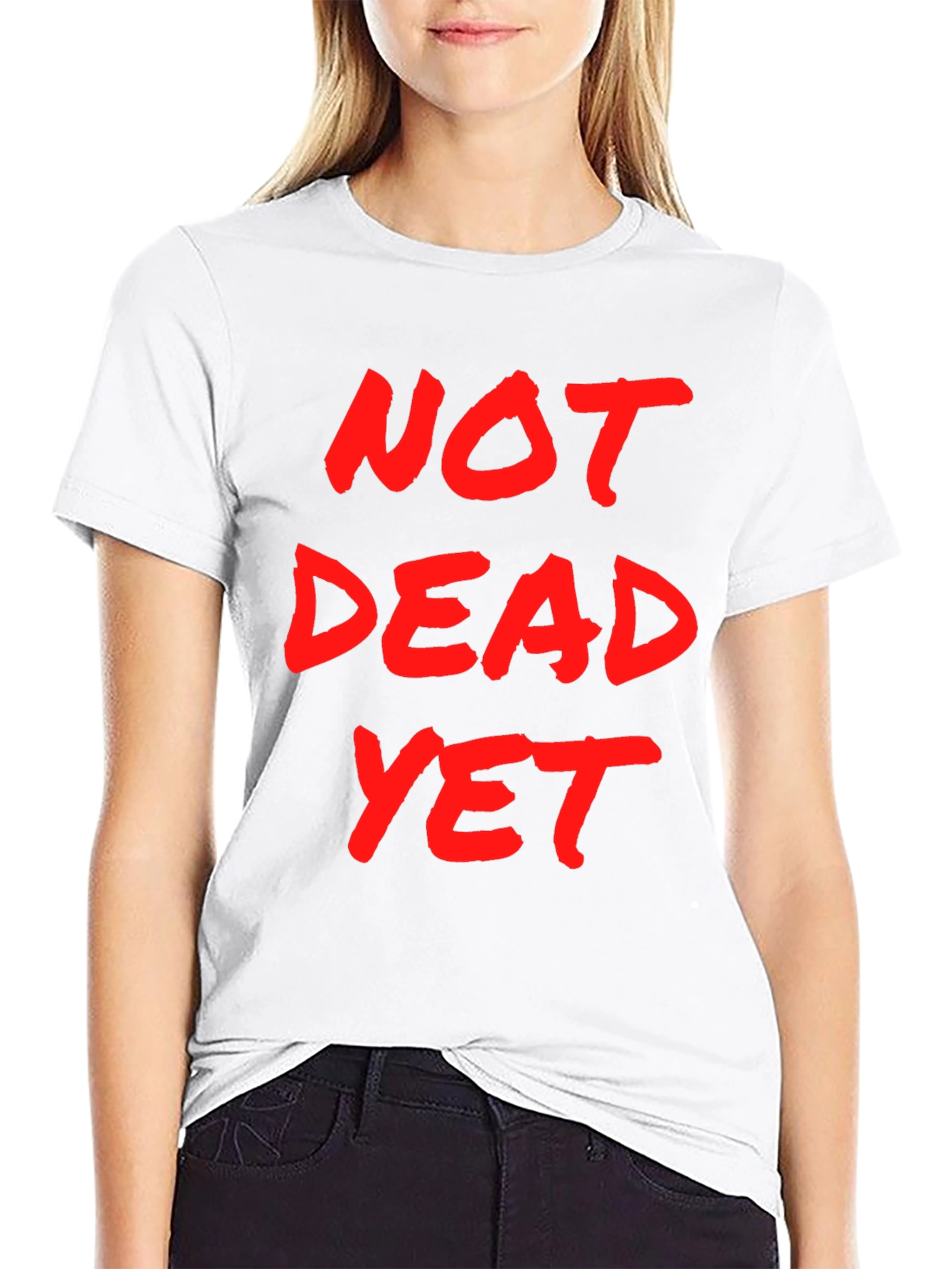 Black Not Dead Yet Graphic T-Shirt - Men's Black Tee view 9