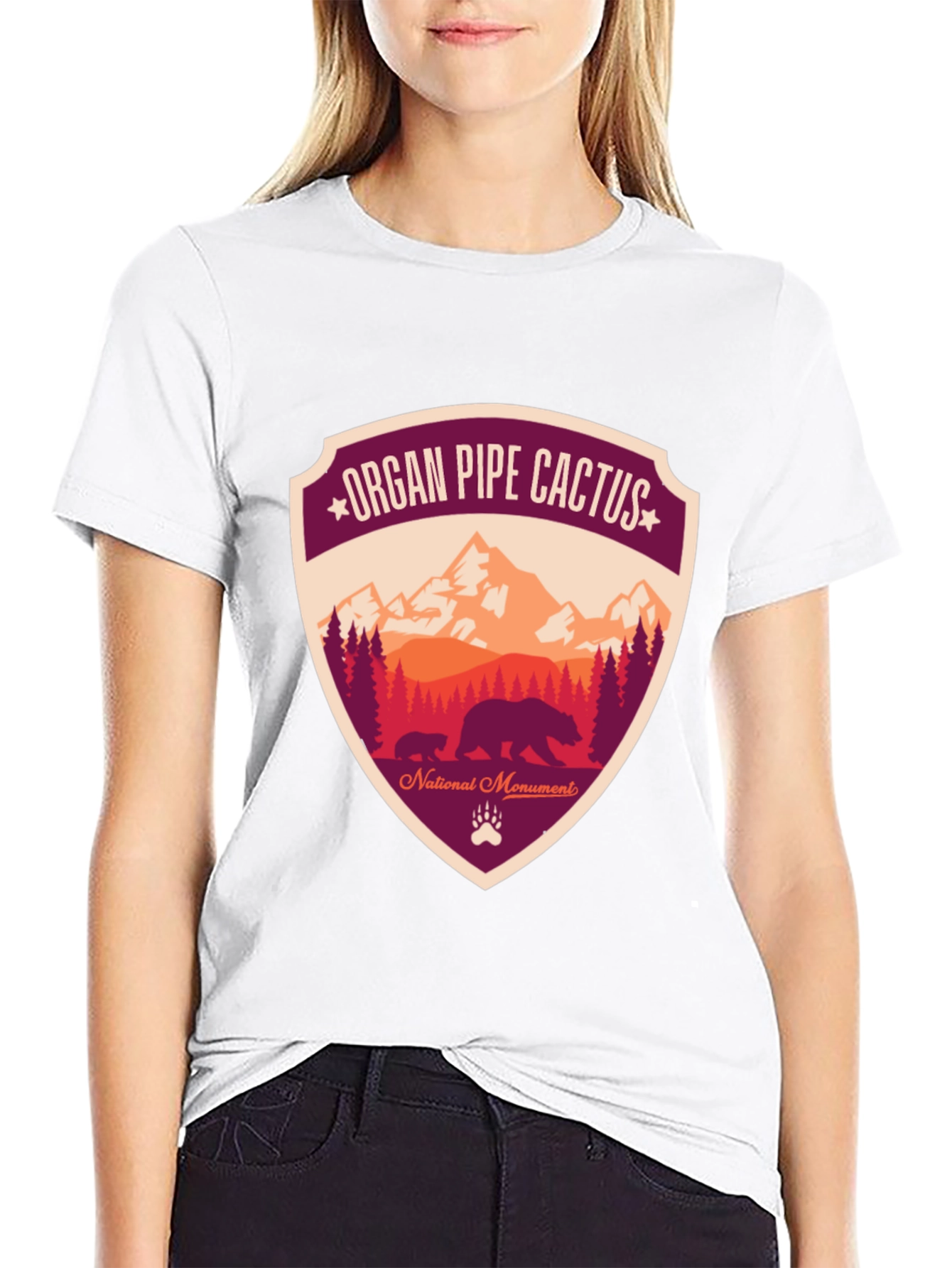 Black Organ Pipe Cactus National Monument T-Shirt view 9