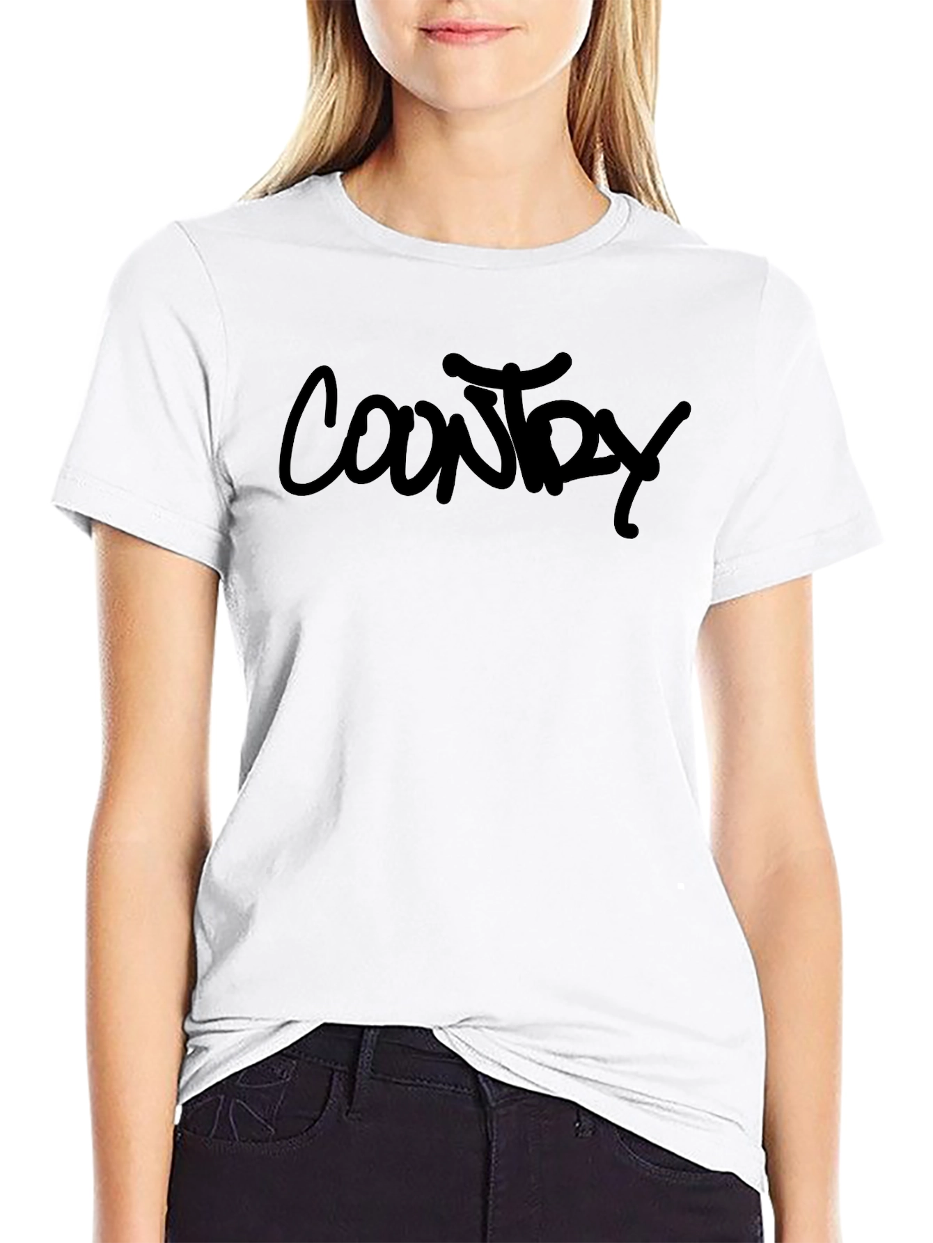 Black Country T-Shirt - Black Graphic Tee view 9