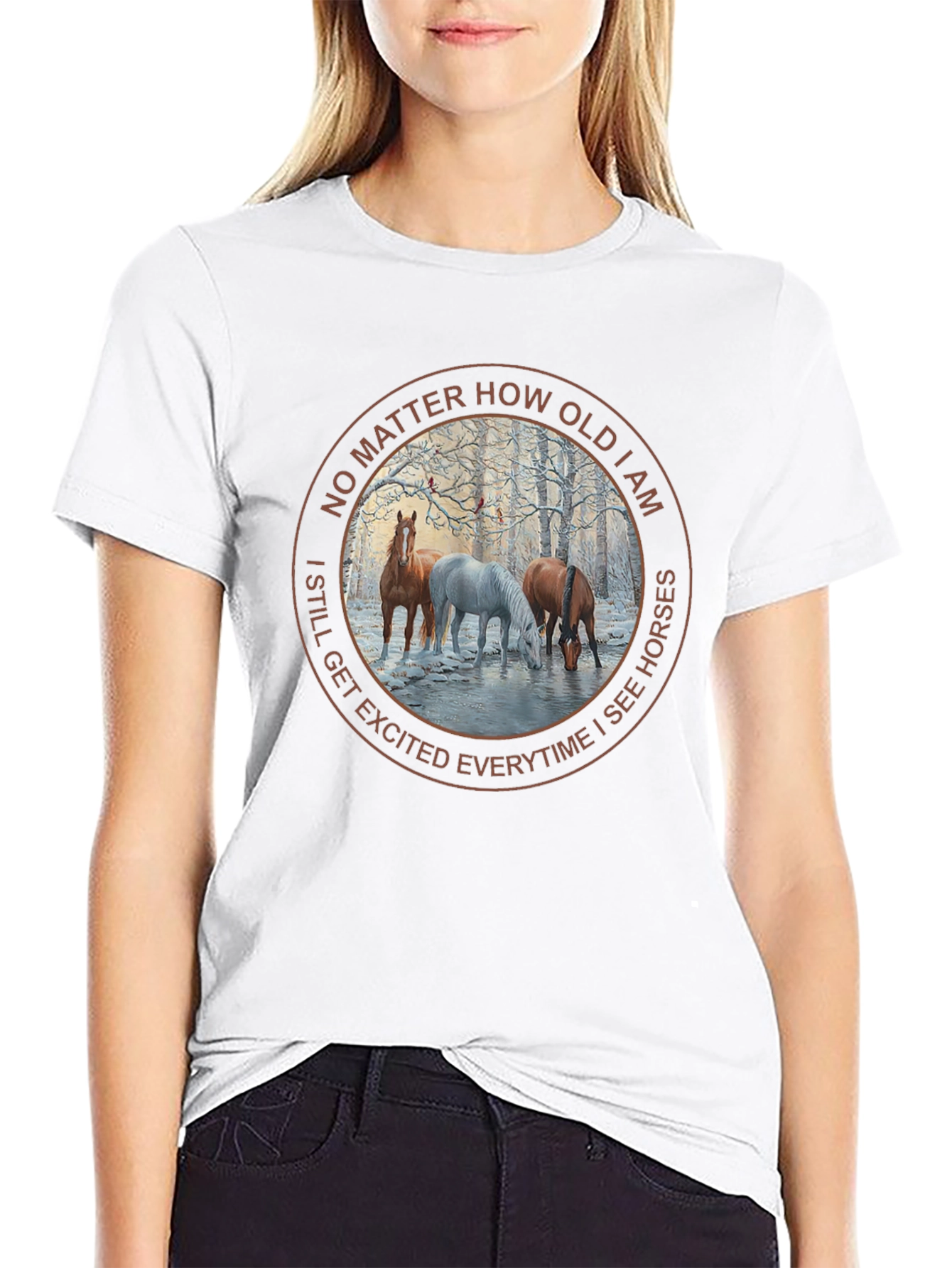 Black Horse Lover T-Shirt - No Matter How Old view 9