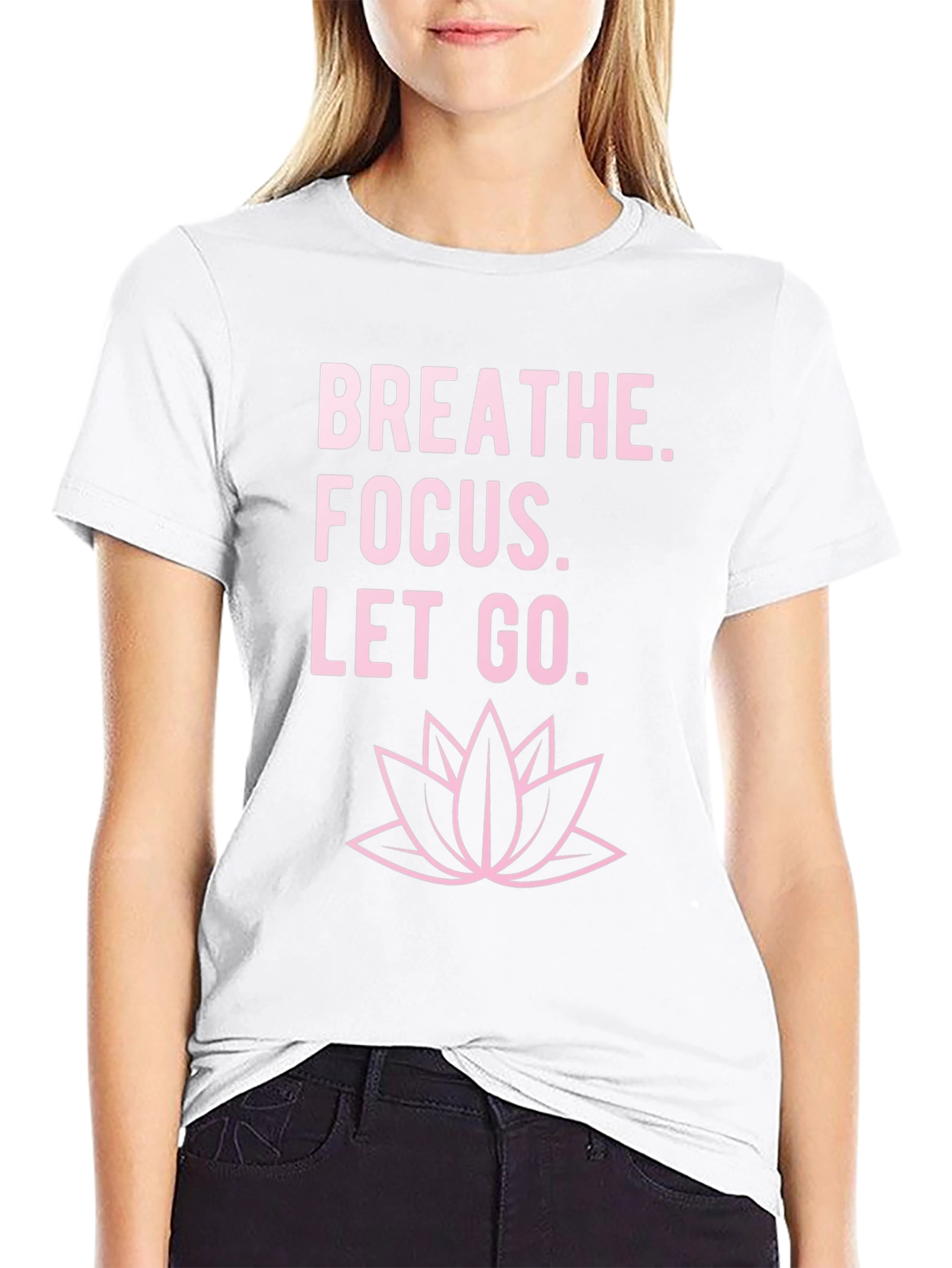 Black Breathe Focus Let Go T-Shirt - Black view 9