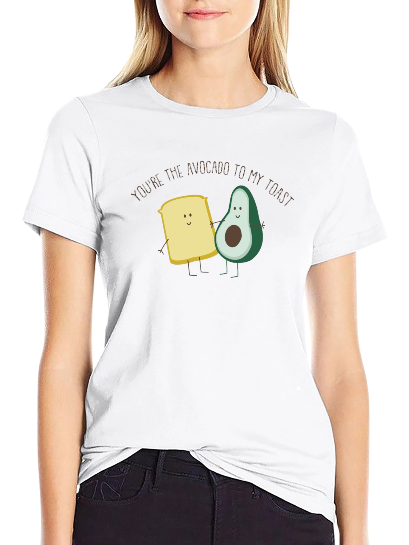 Black Avocado Toast Funny Graphic Tee - Black view 9