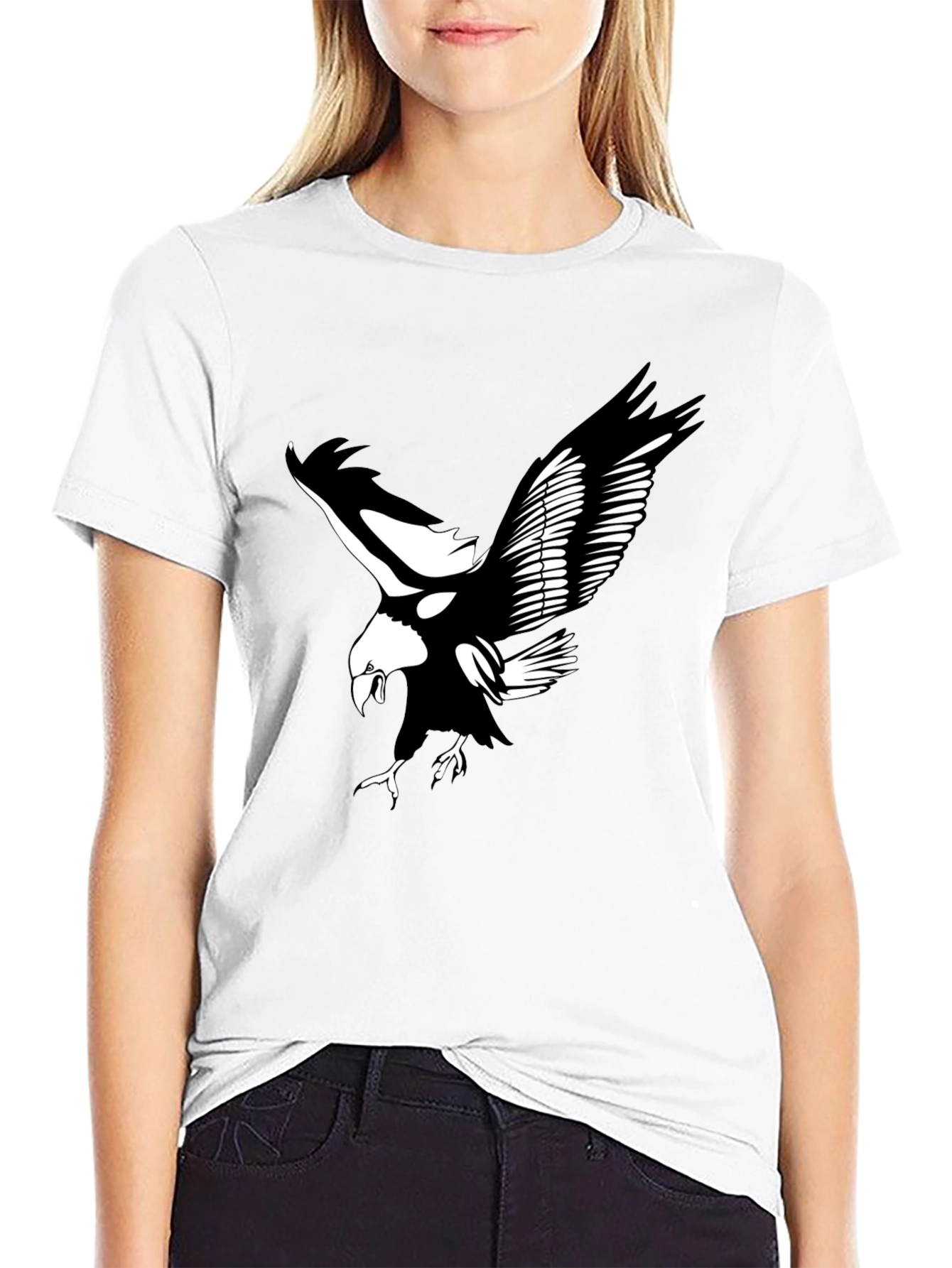Black Black Eagle Graphic Tee | Bold & Stylish Men's T-Shirt view 9