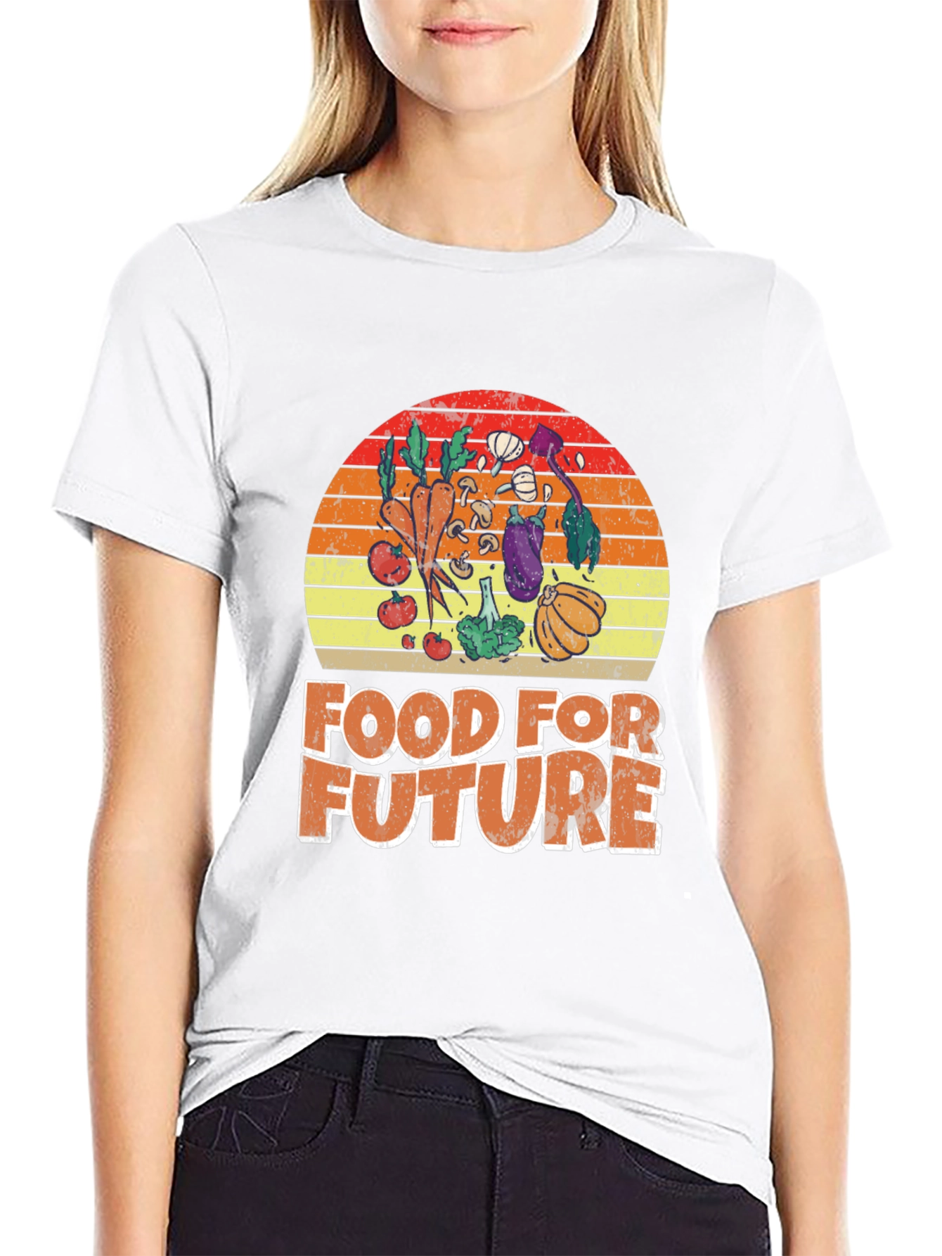 Black Food for Future Graphic T-Shirt view 9
