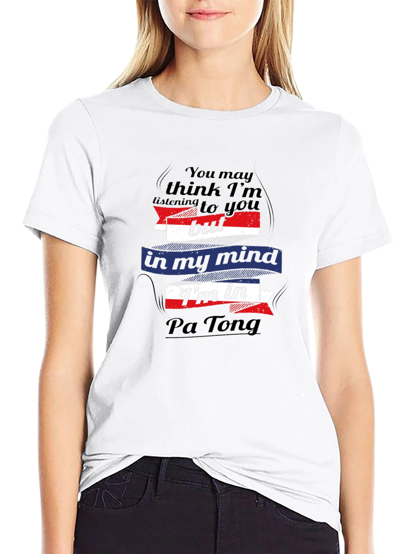 Black Pa Tong Mind T-Shirt - Funny Travel Tee view 9