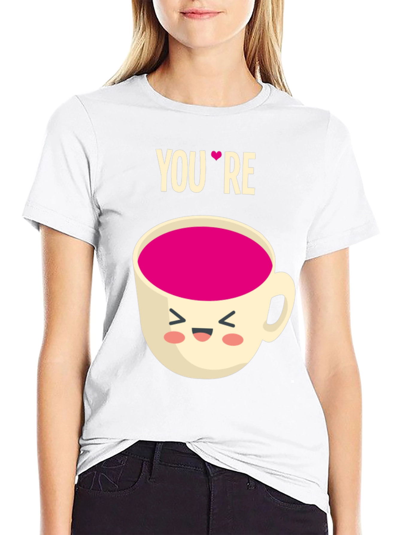 Black You're My Cup of Tea Graphic Tee - Black view 9
