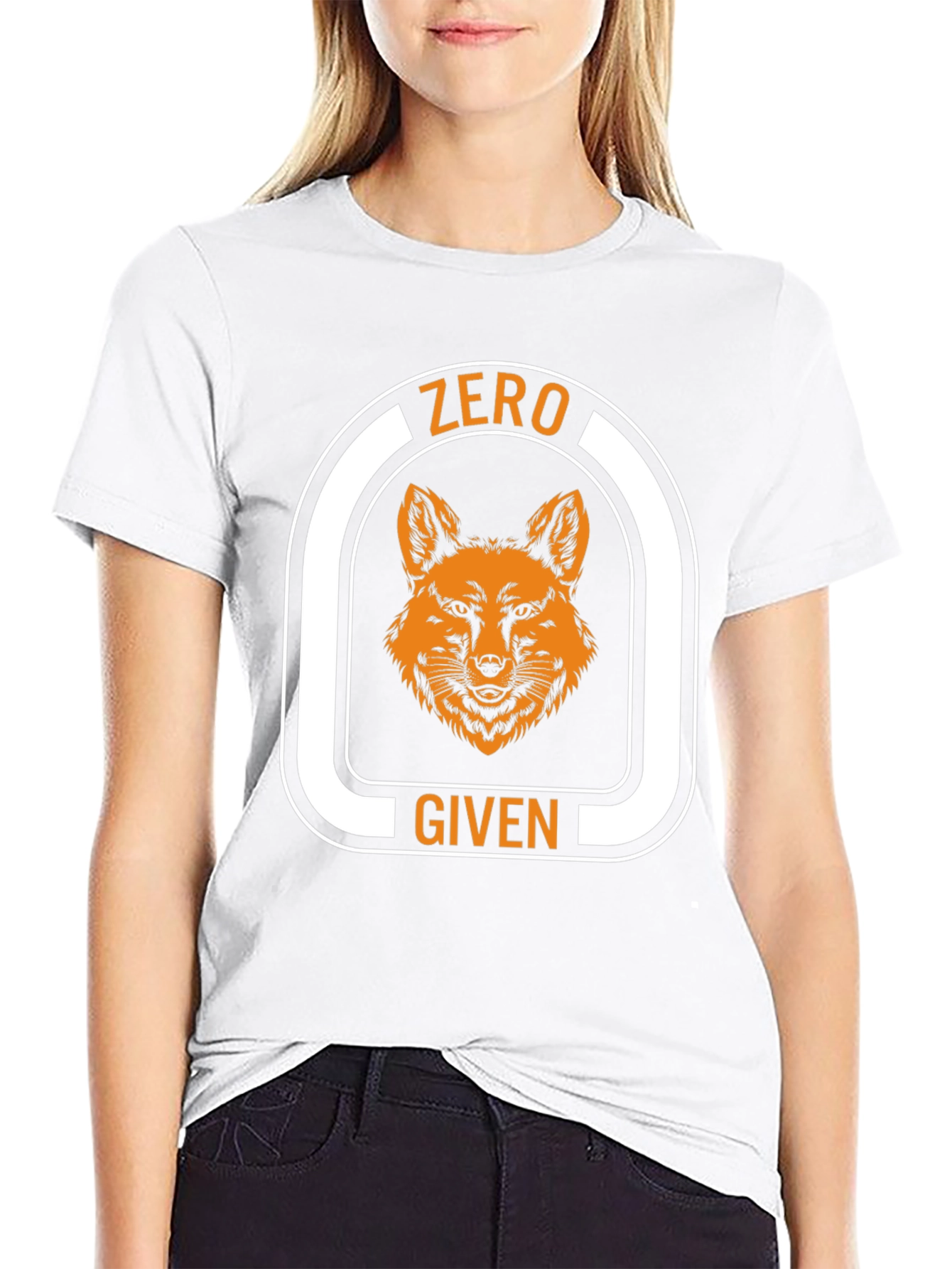 Black Zero Fox Given Graphic Tee - Novelty T-Shirt view 9