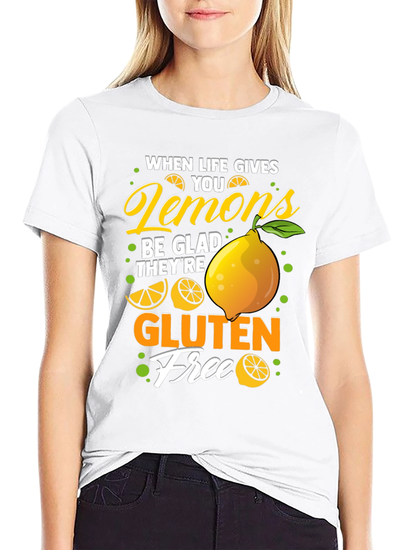 Black Lemon Gluten Free Graphic Tee view 9