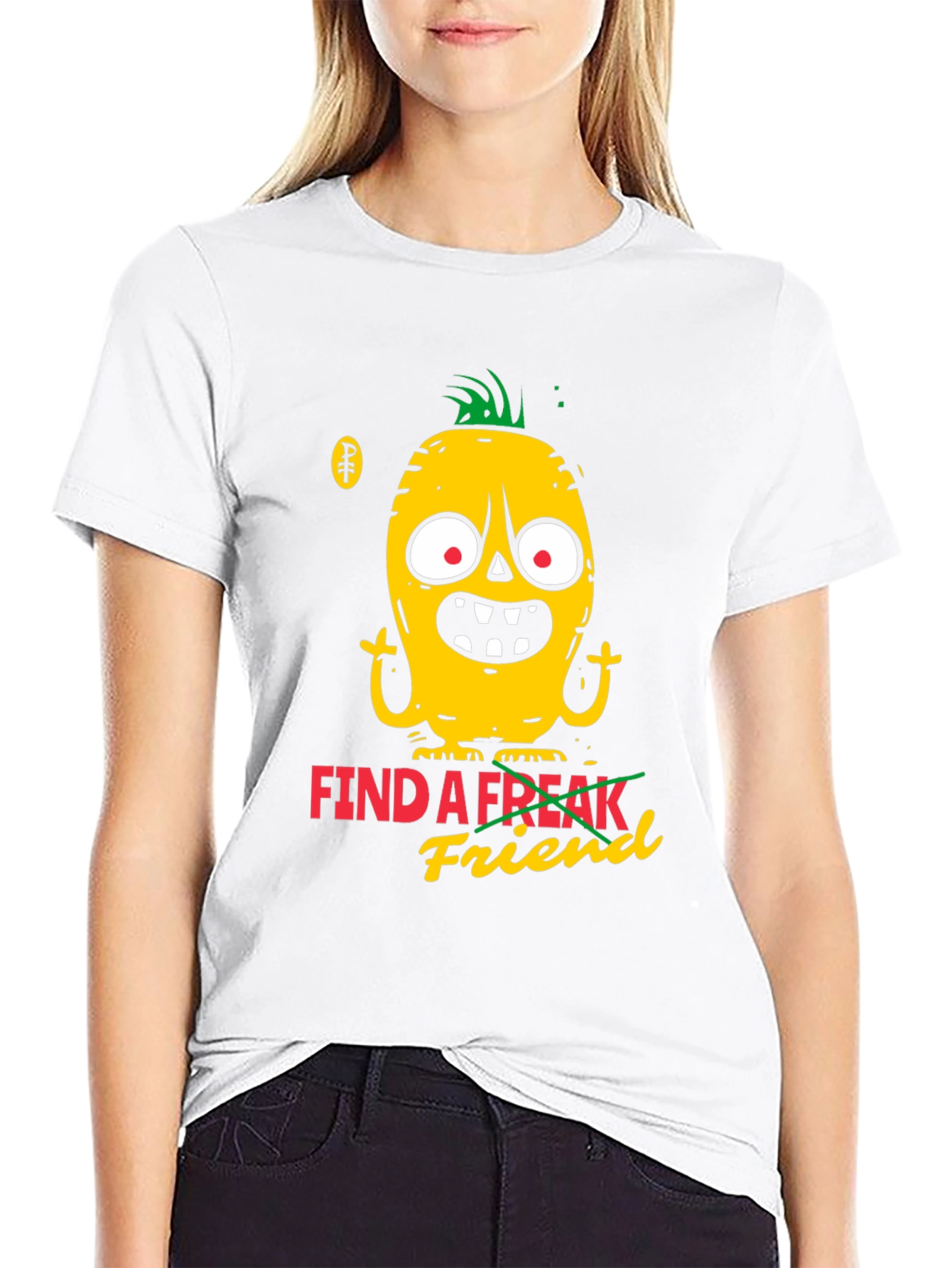 Black Find a Freak Friend Graphic Tee - Black view 9