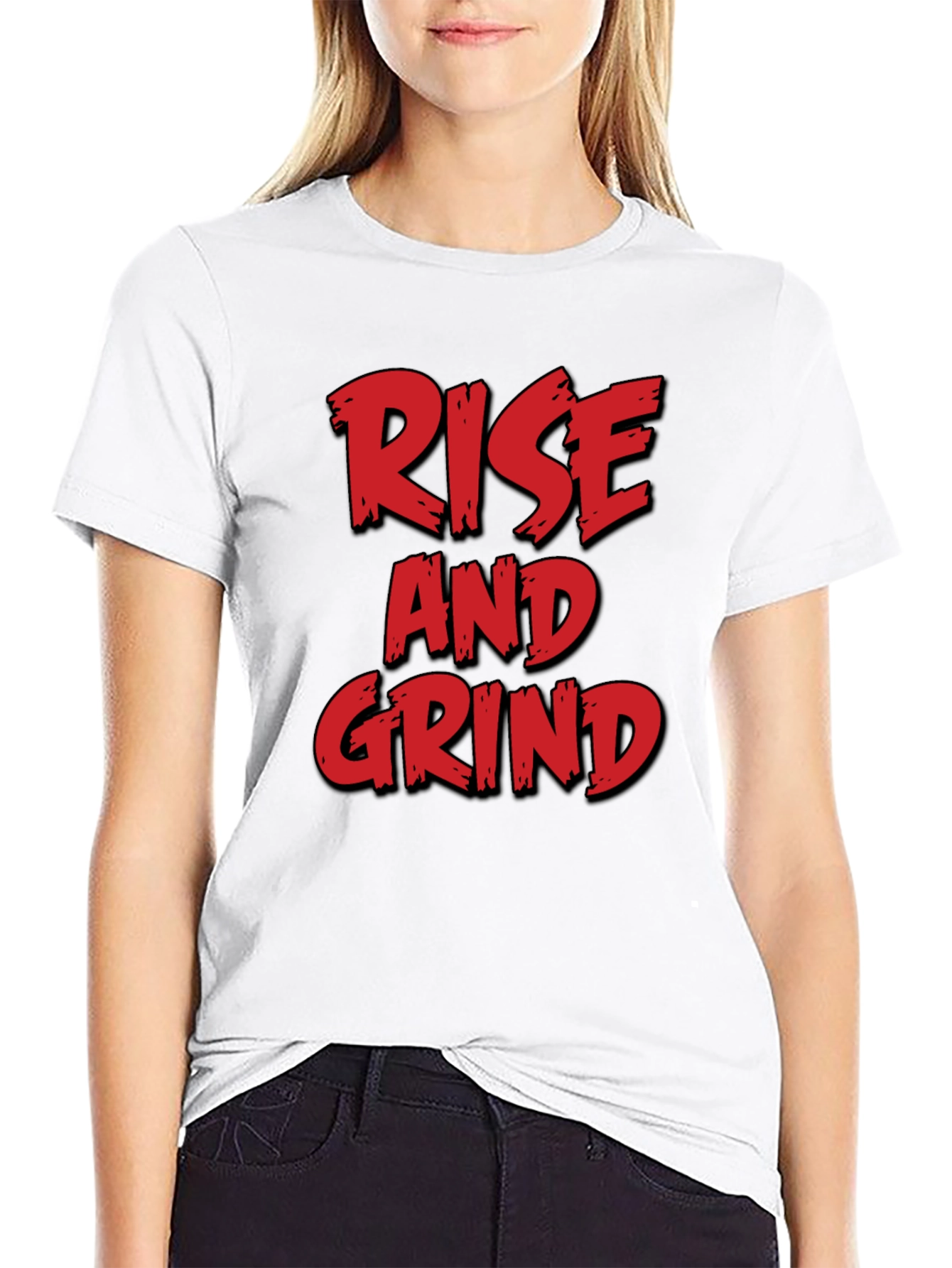 Black Rise and Grind Graphic Tee - Black T-Shirt view 9