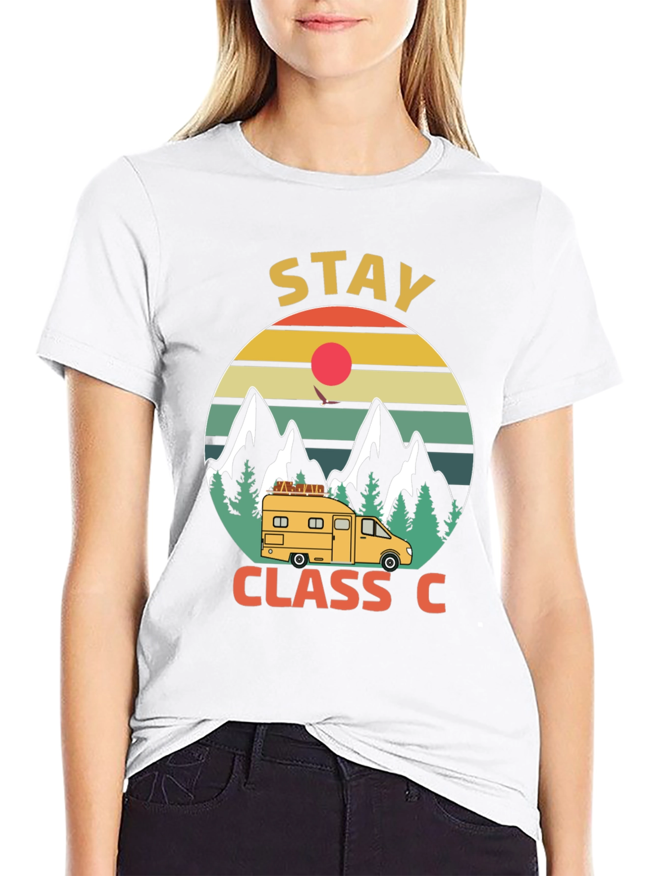 Stay Class C Camping T-Shirt - Mountain Adventure - 9