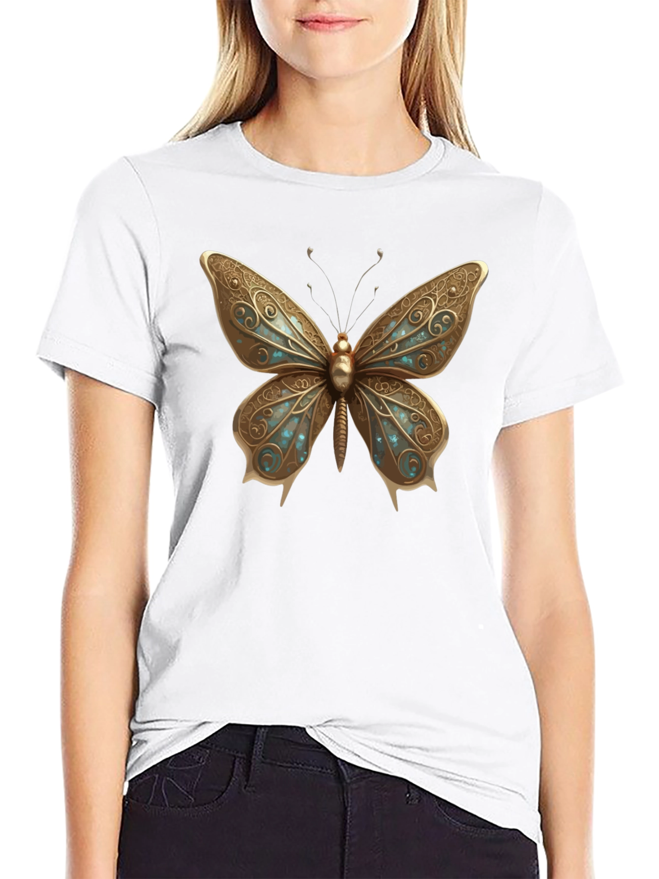 Black Butterfly Graphic Tee - Stylish Menswear view 9
