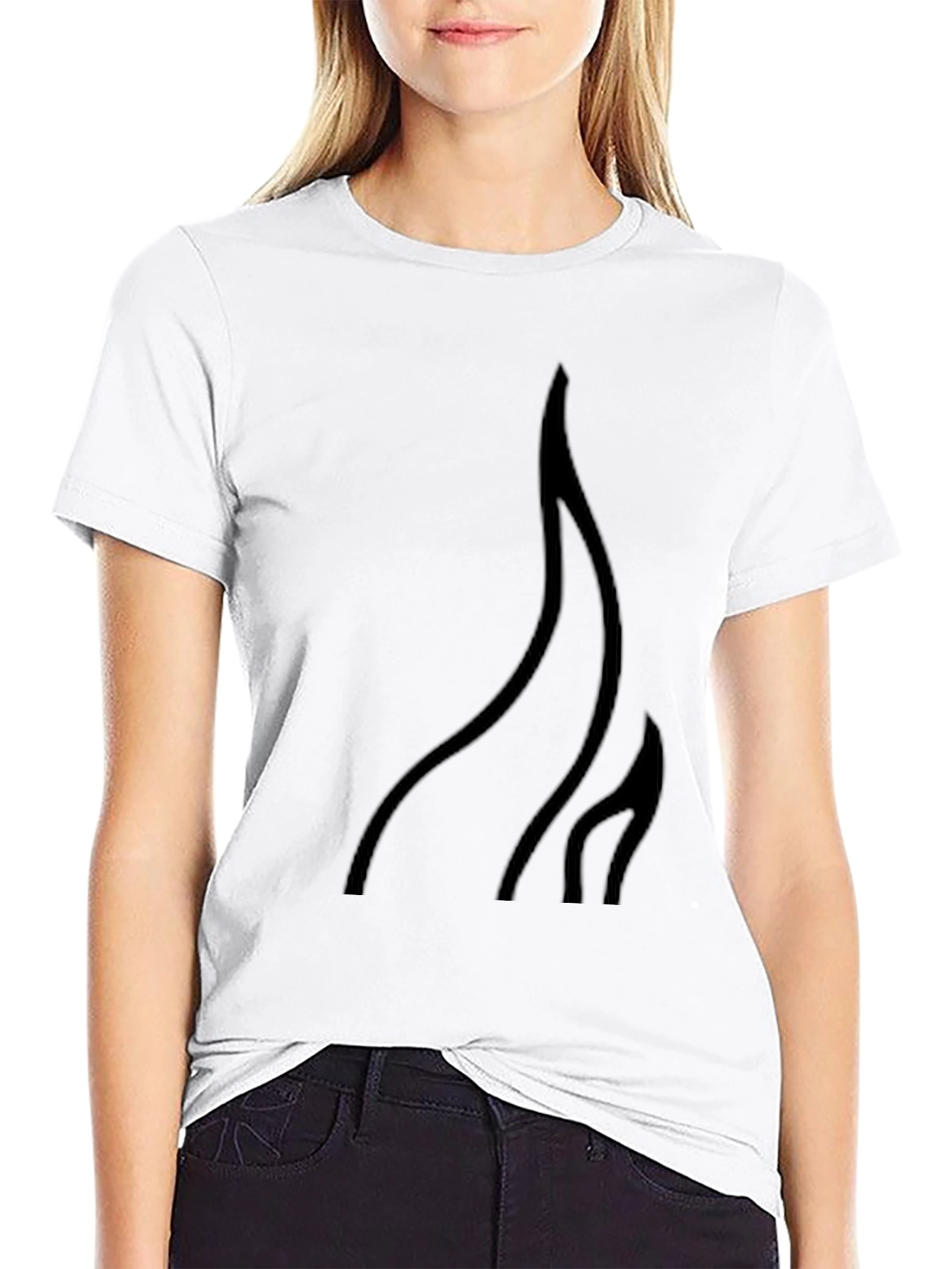 Black Flame Graphic Black T-Shirt - Stylish Casual Wear view 9