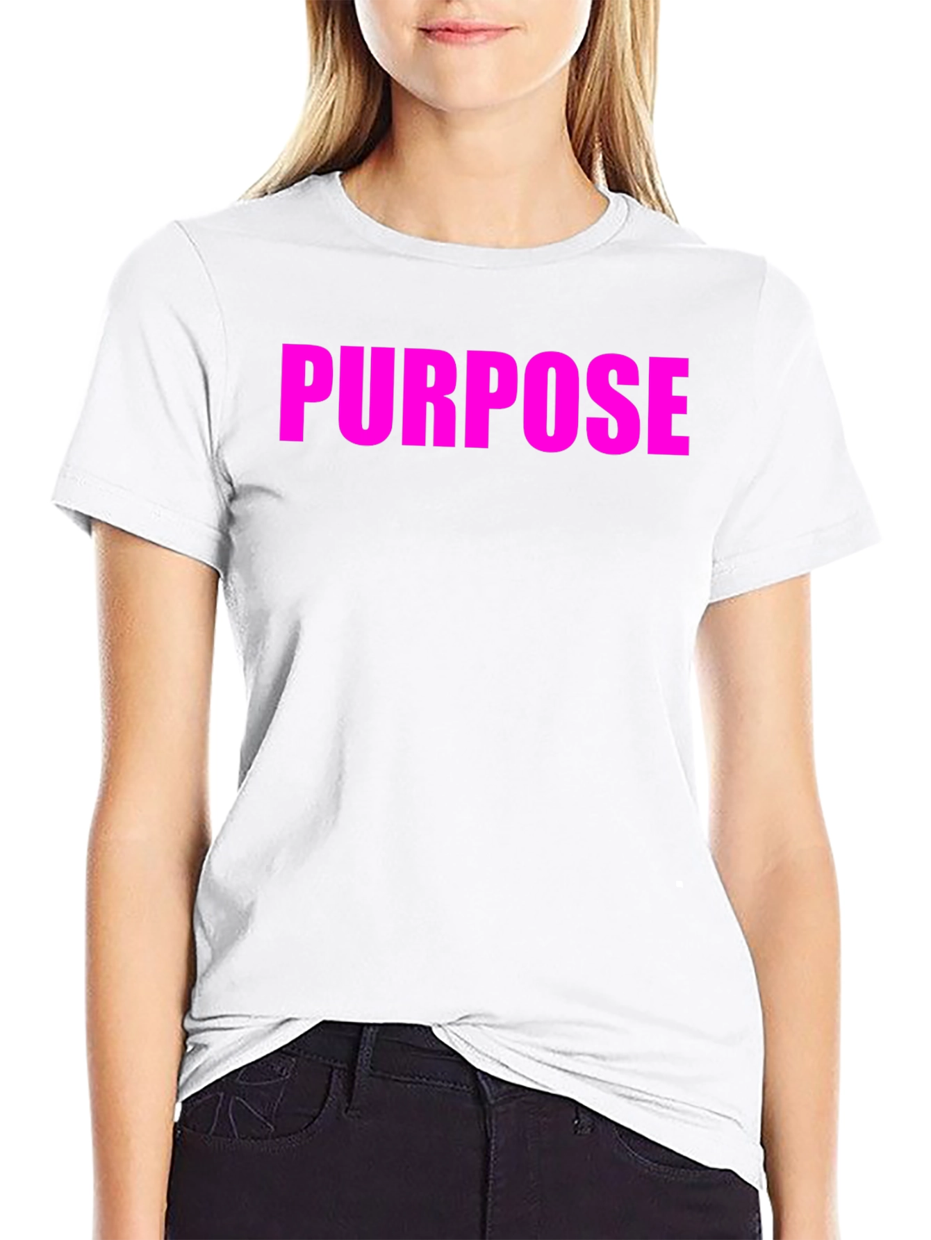 Black Purpose Tee - Bold Statement T-Shirt view 9