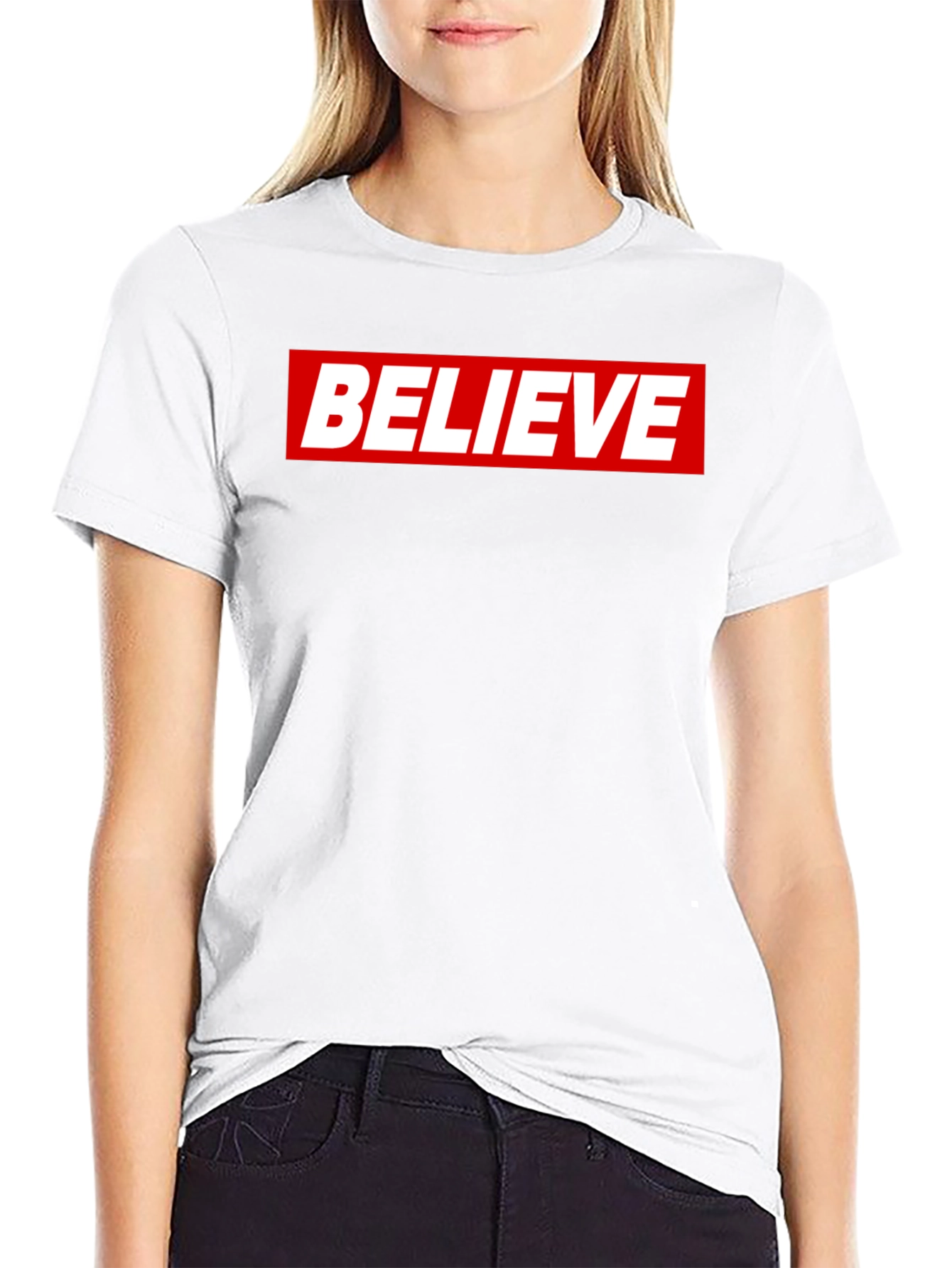 Believe Graphic Tee - Classic Crew Neck - 9