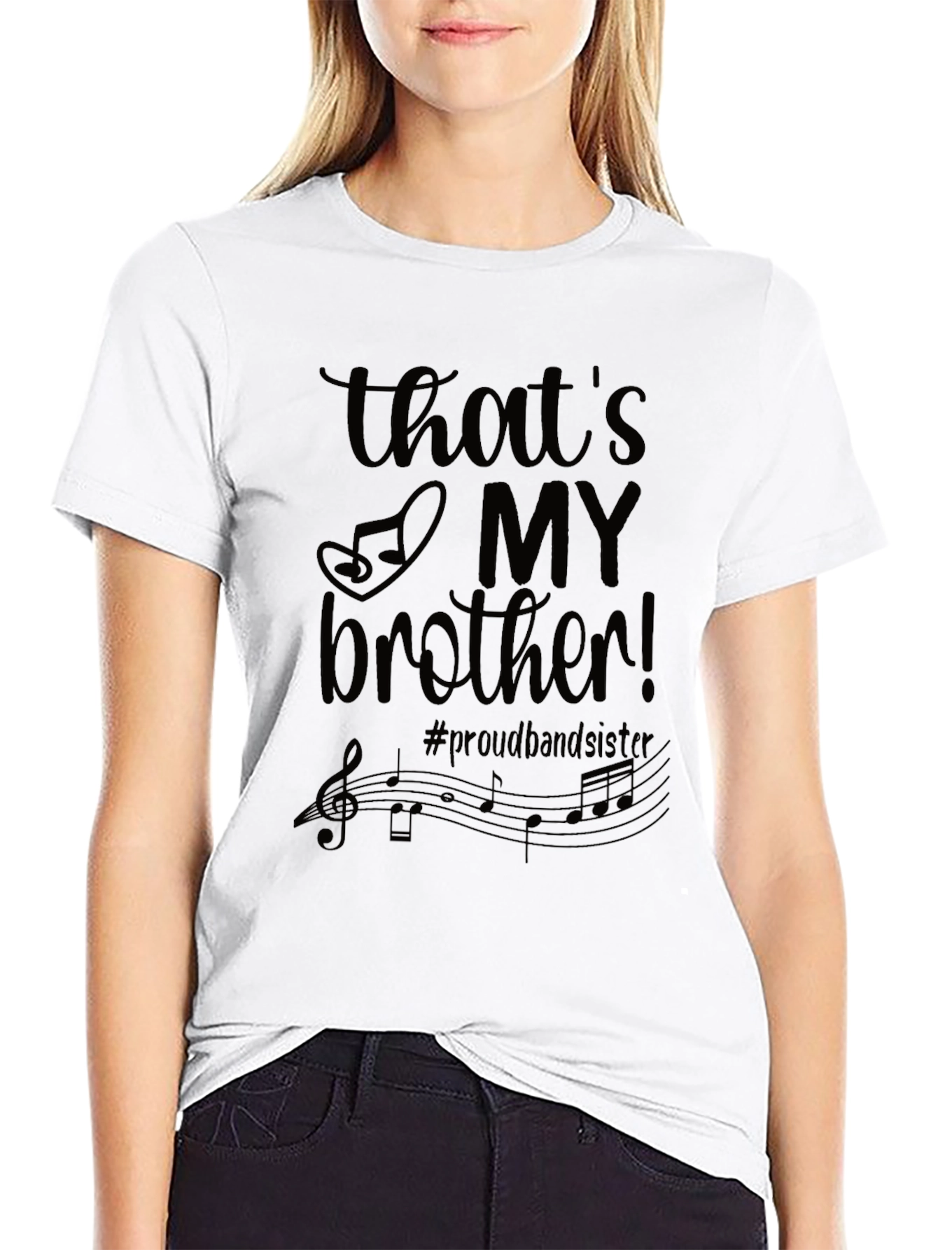 Black That's My Brother Band Sister Graphic Tee view 9