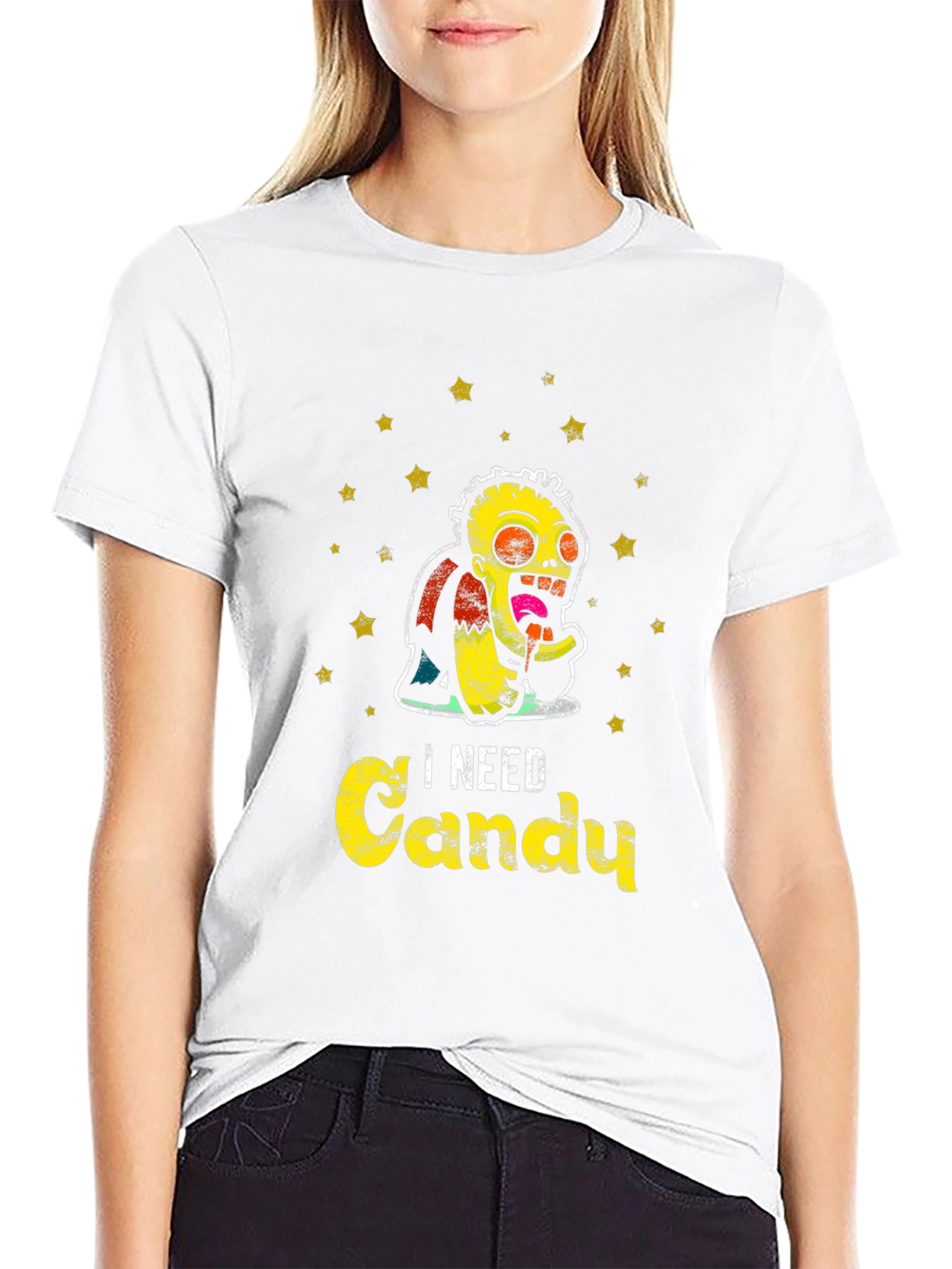 Zombie 'I Need Candy' Graphic T-Shirt - 9