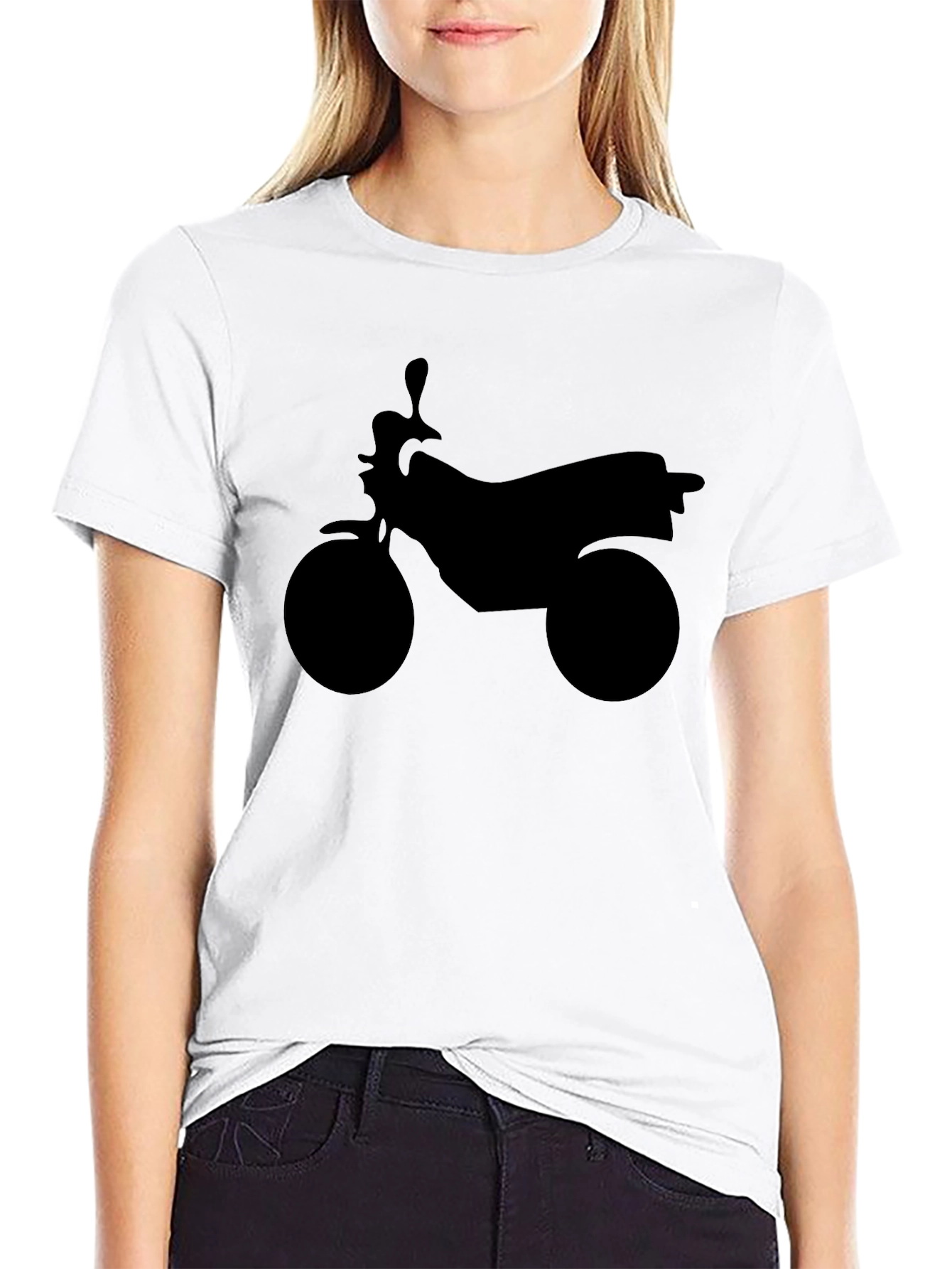 Black Motorcycle Graphic Tee - Classic Black view 9