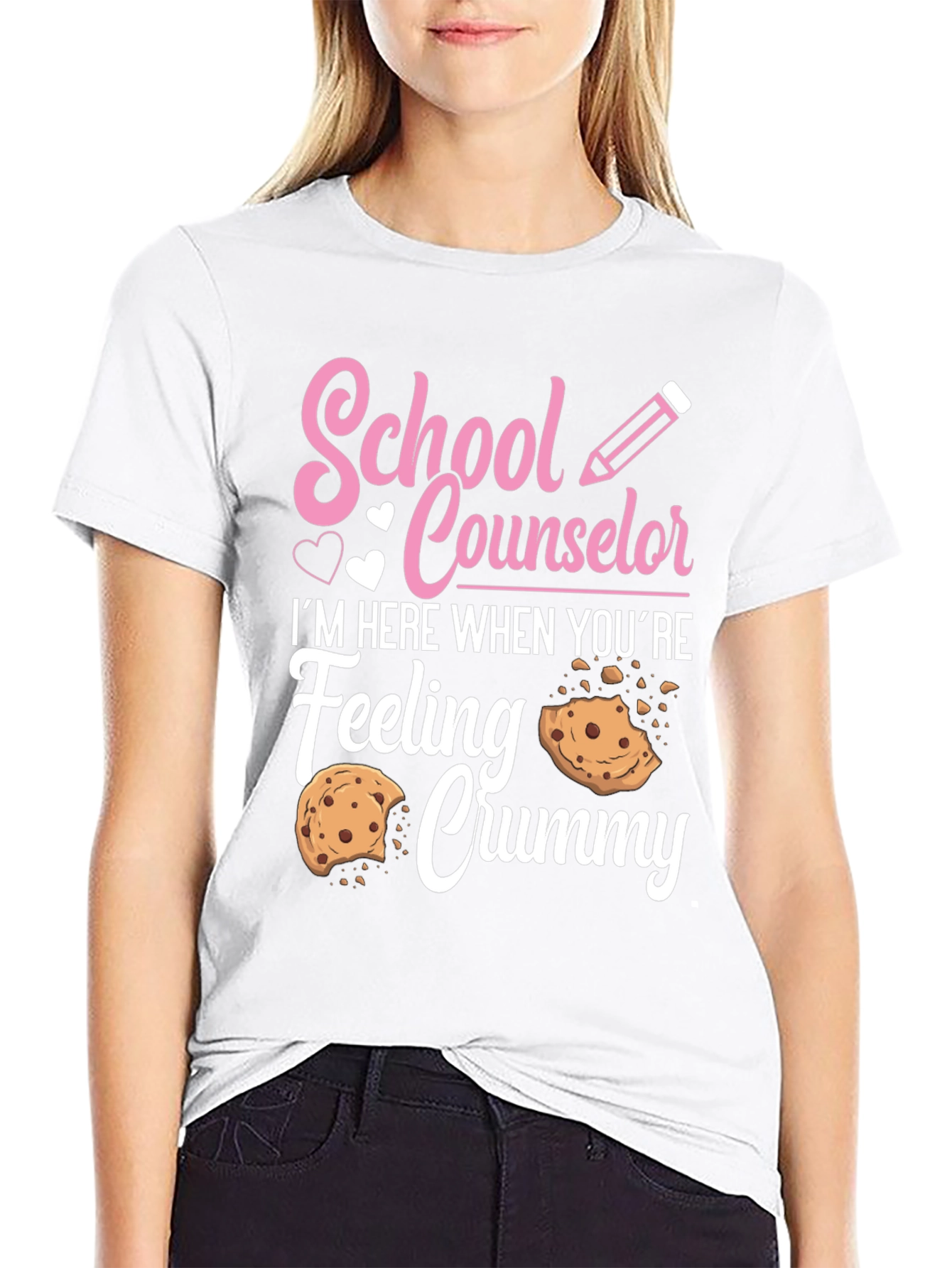 Black School Counselor Crummy Cookie T-Shirt view 9
