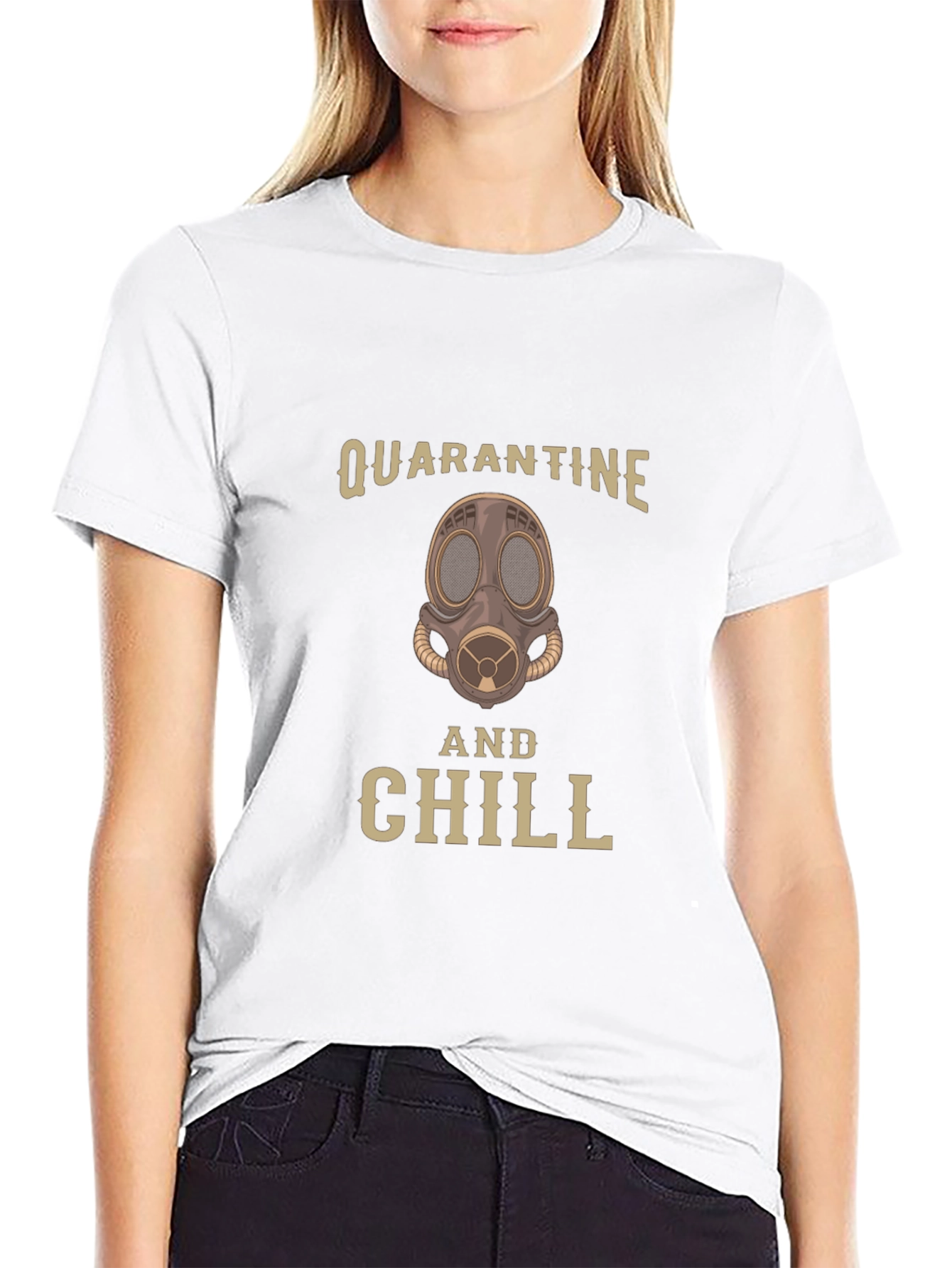 Black Quarantine and Chill Graphic T-Shirt - Comfort & Style view 9