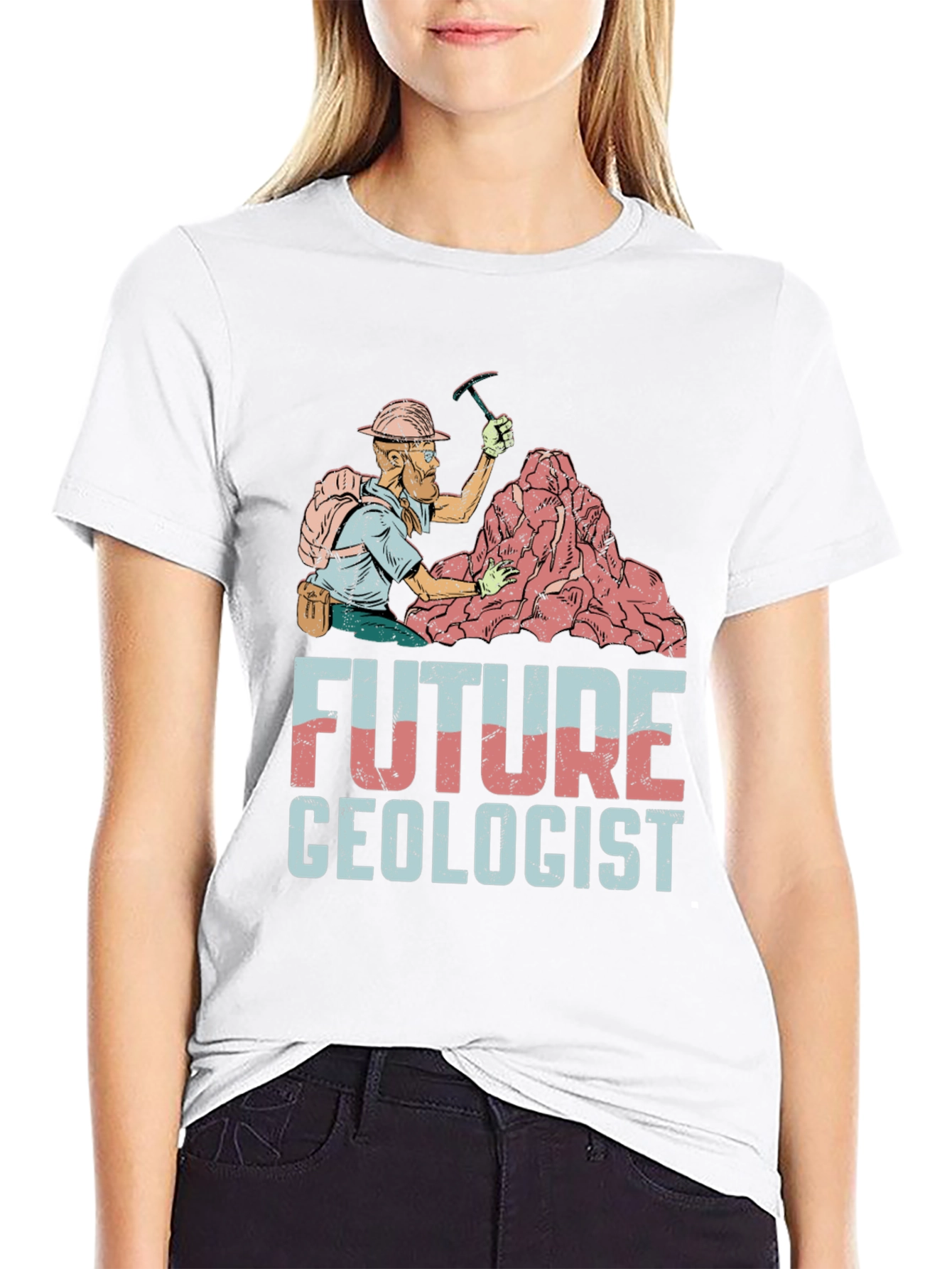 Black Future Geologist T-Shirt - Rock Collector Tee view 9