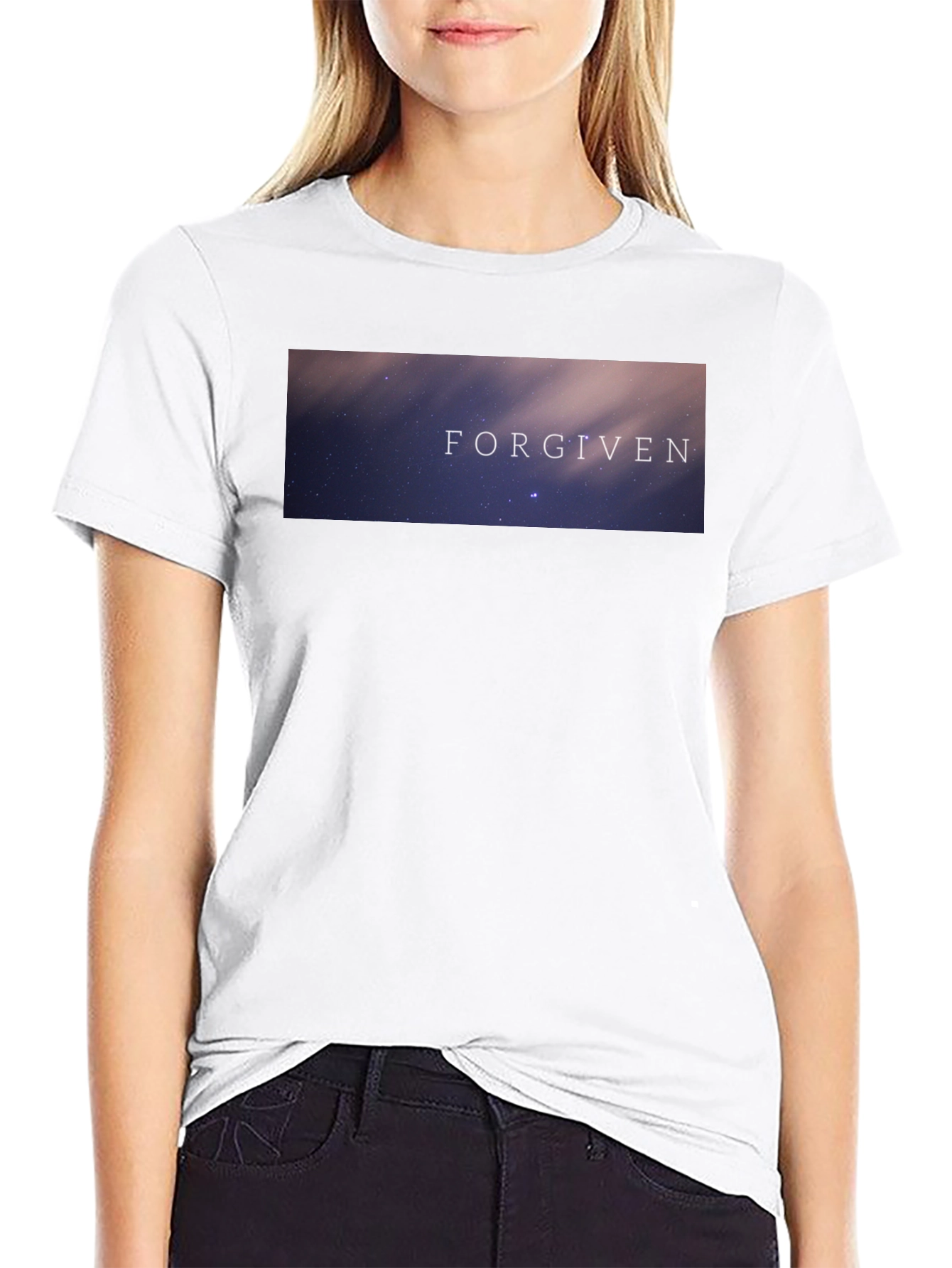 Black Forgiven Graphic Tee - Stylish & Comfortable Black T-Shirt view 9