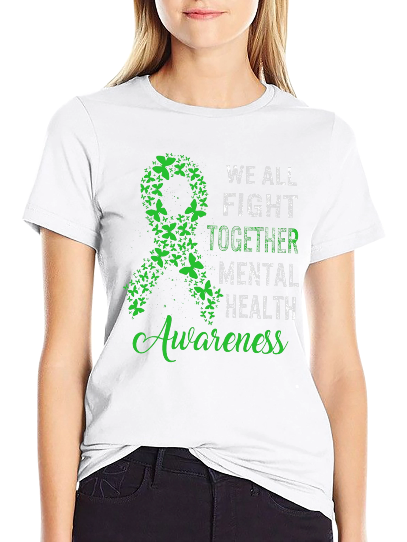 Black Mental Health Awareness T-Shirt view 9