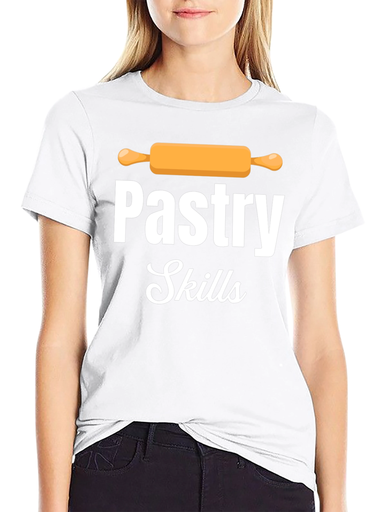 Black Pastry Skills T-Shirt - Baker Gift view 9