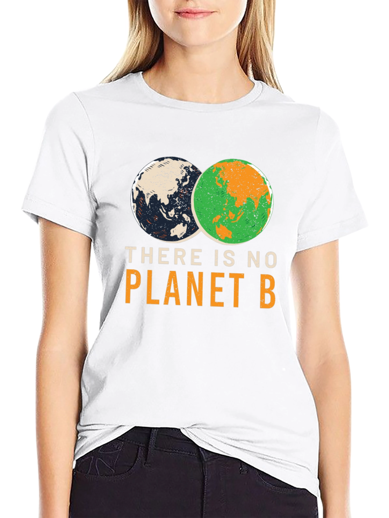 Black There Is No Planet B Graphic T-Shirt view 9