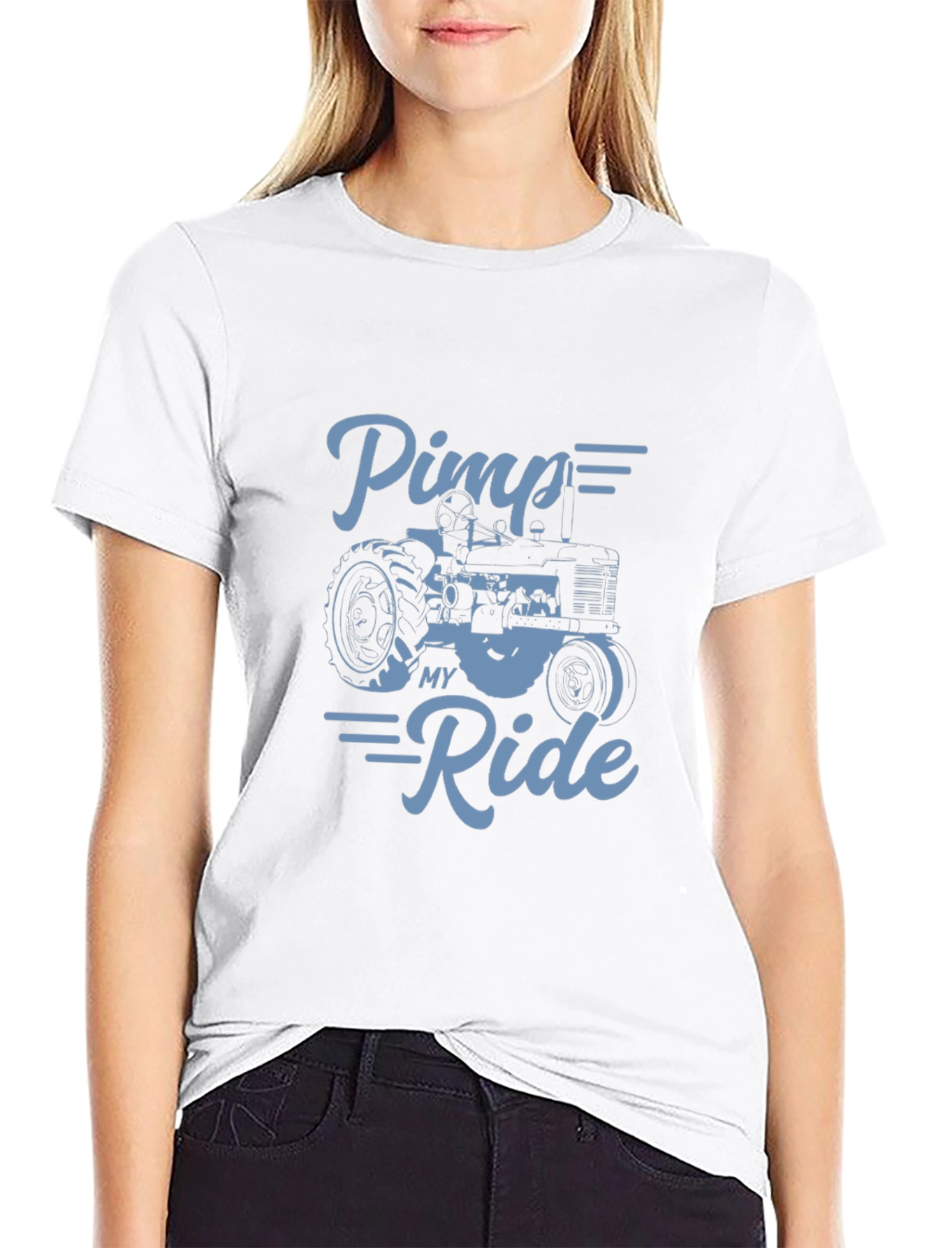 Black Pimp My Ride Tractor T-Shirt - Farm Life view 9