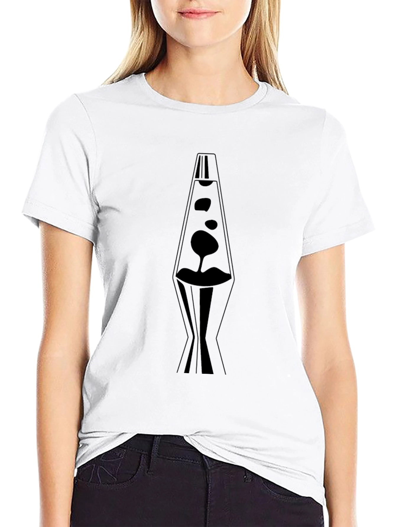 Black Lava Lamp Graphic Tee - Black view 9
