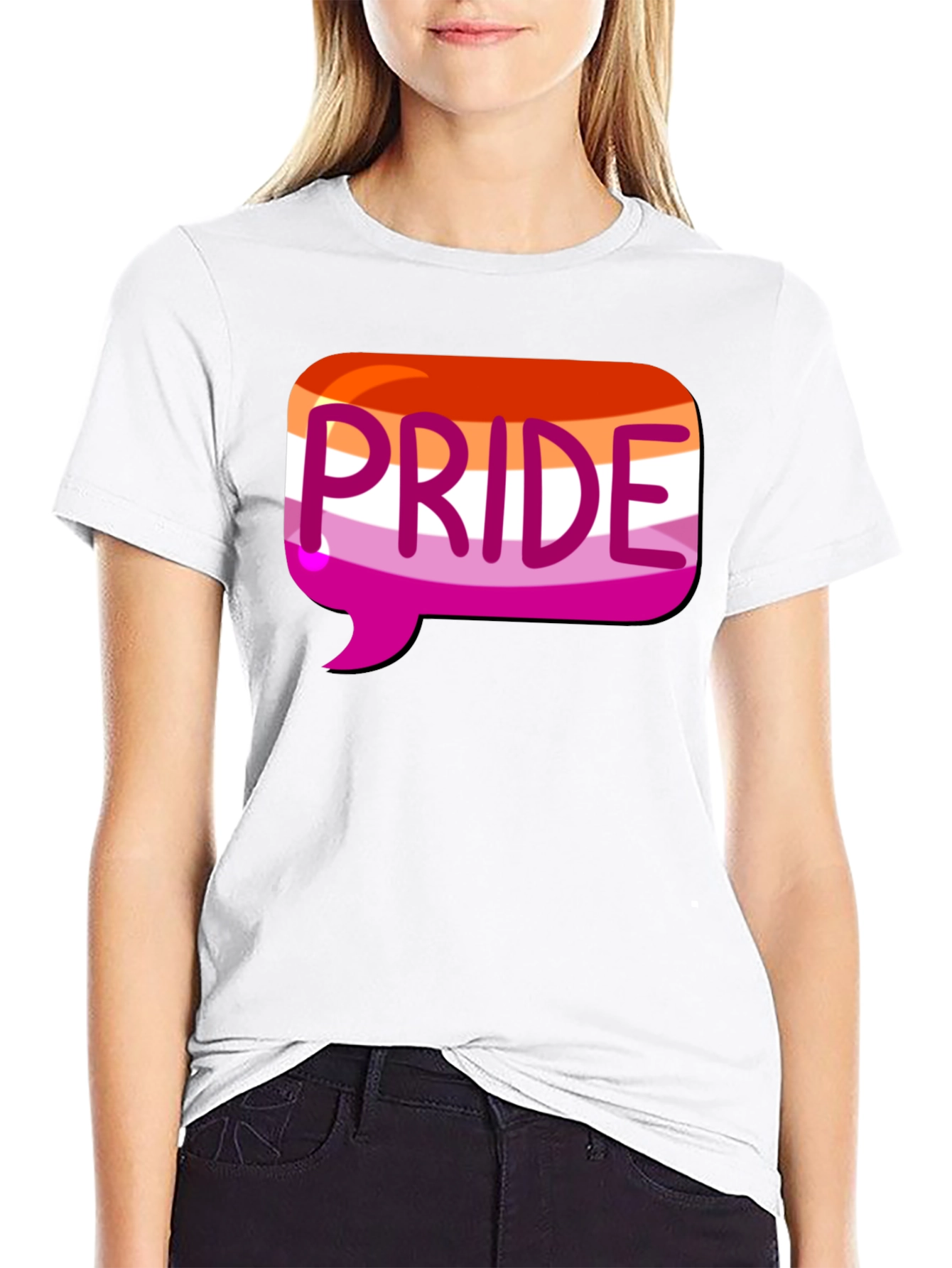 Black Pride Lesbian Flag T-Shirt view 9
