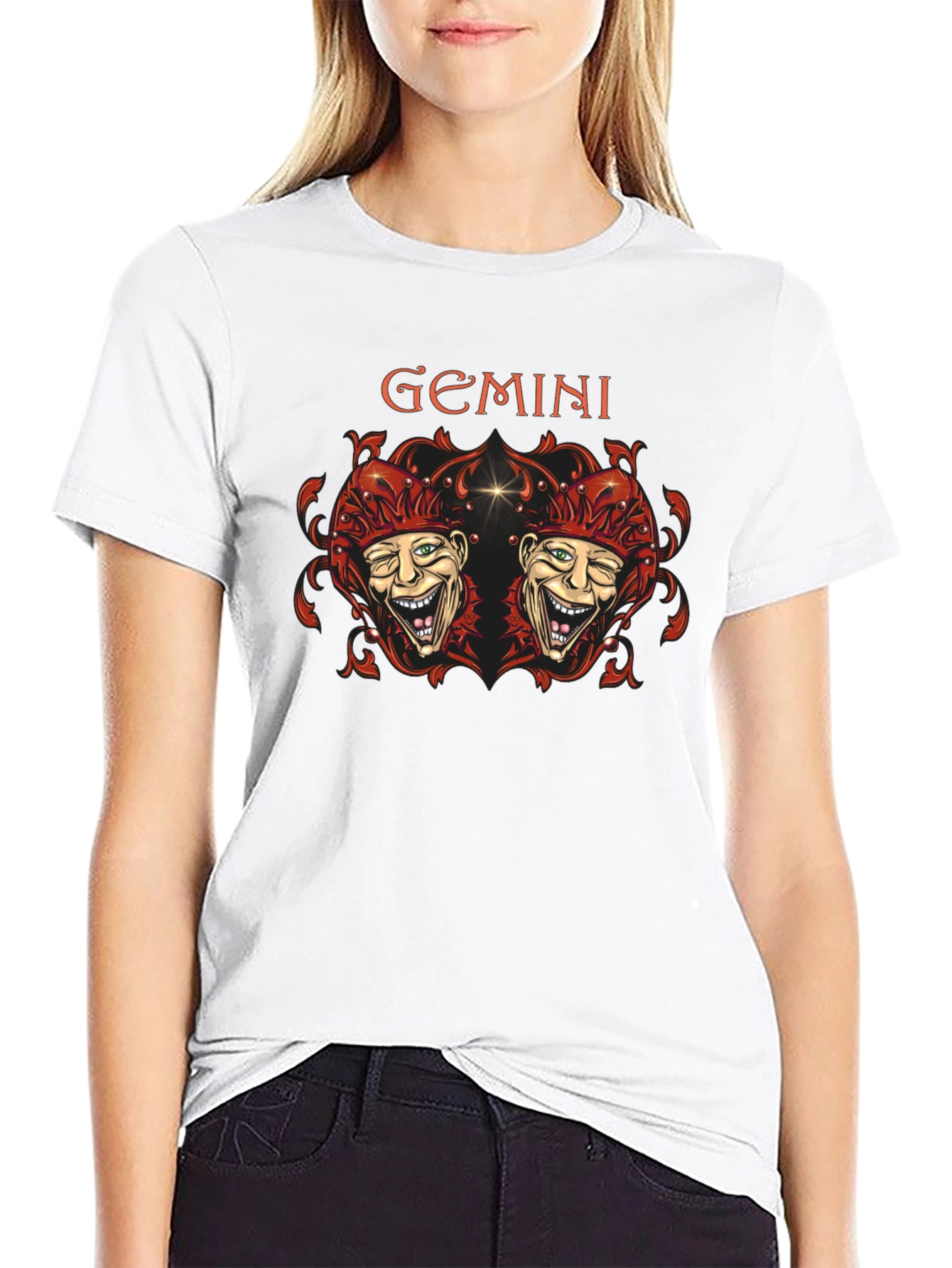 Gemini Twin Joker Graphic Tee - Black - 9