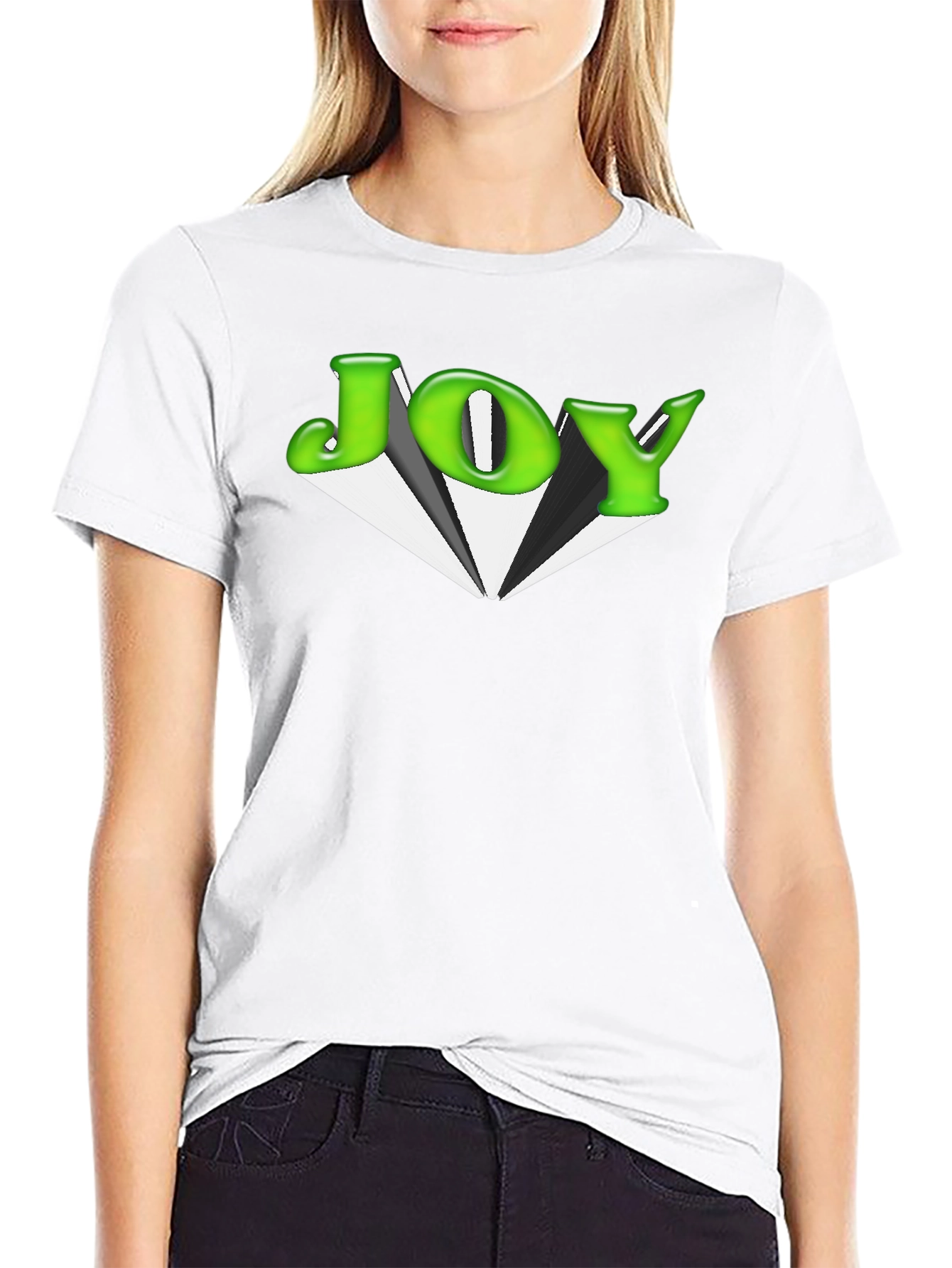Black JOY Graphic T-Shirt - Casual Comfort view 9