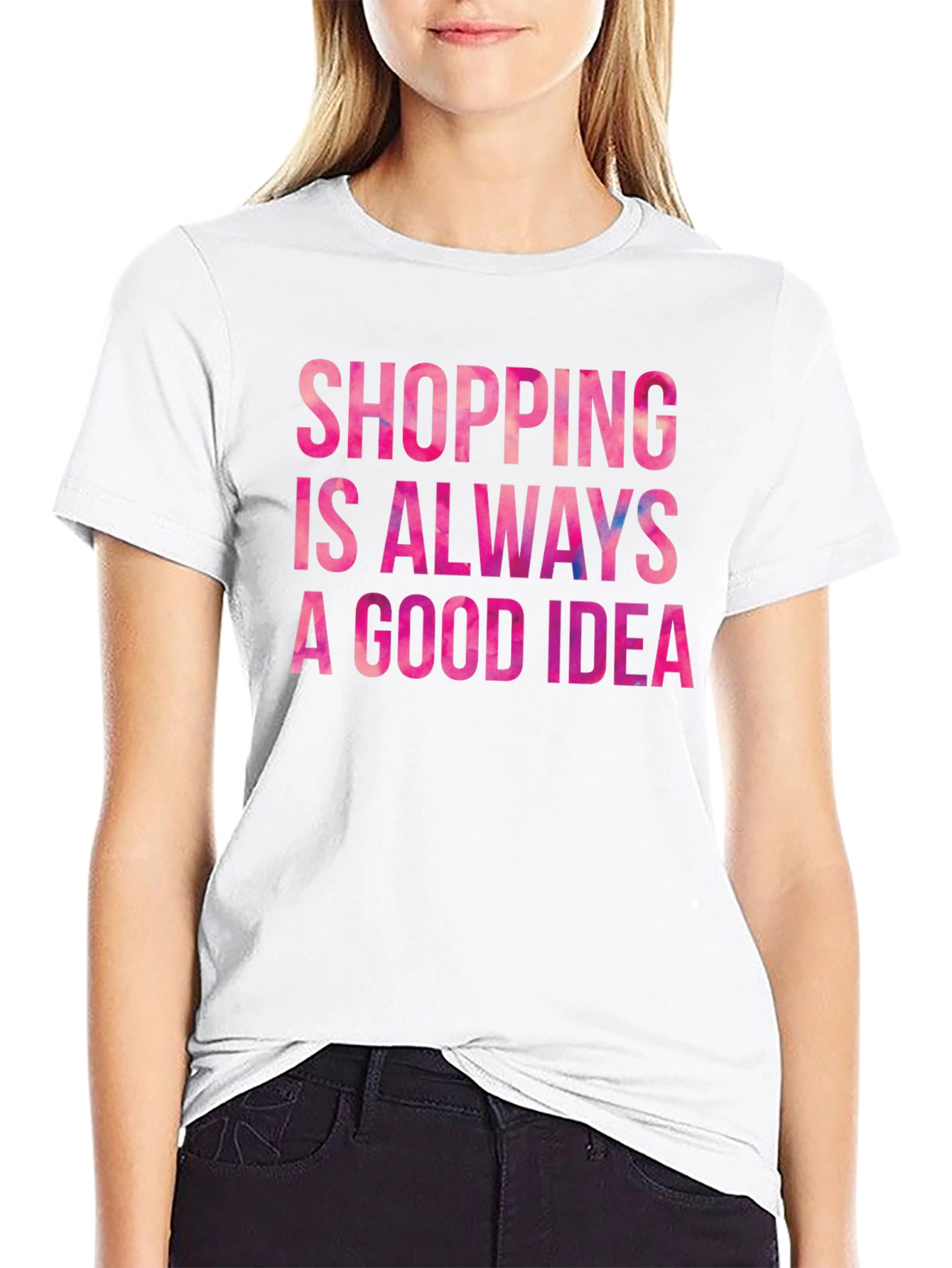 Black Shopping Is Always A Good Idea Black Tee view 9