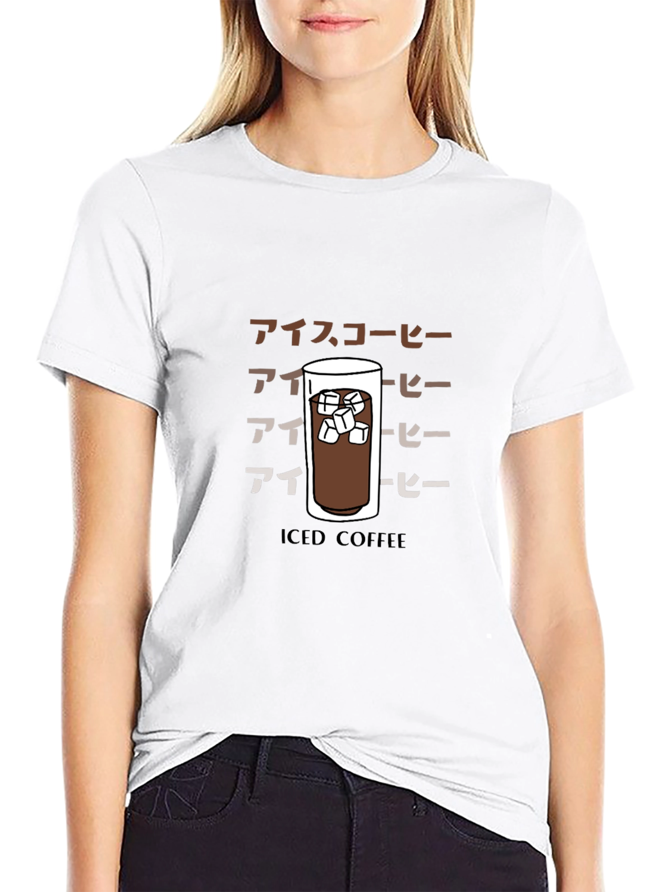 Black Iced Coffee Graphic T-Shirt - Unique Design view 9