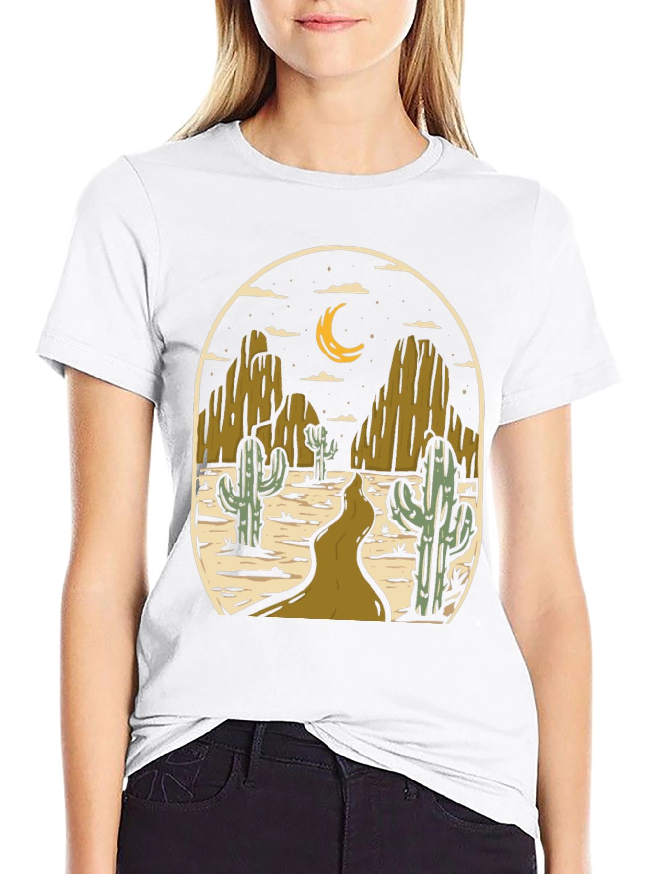 Black Desert Night Graphic Tee - Western Style view 9