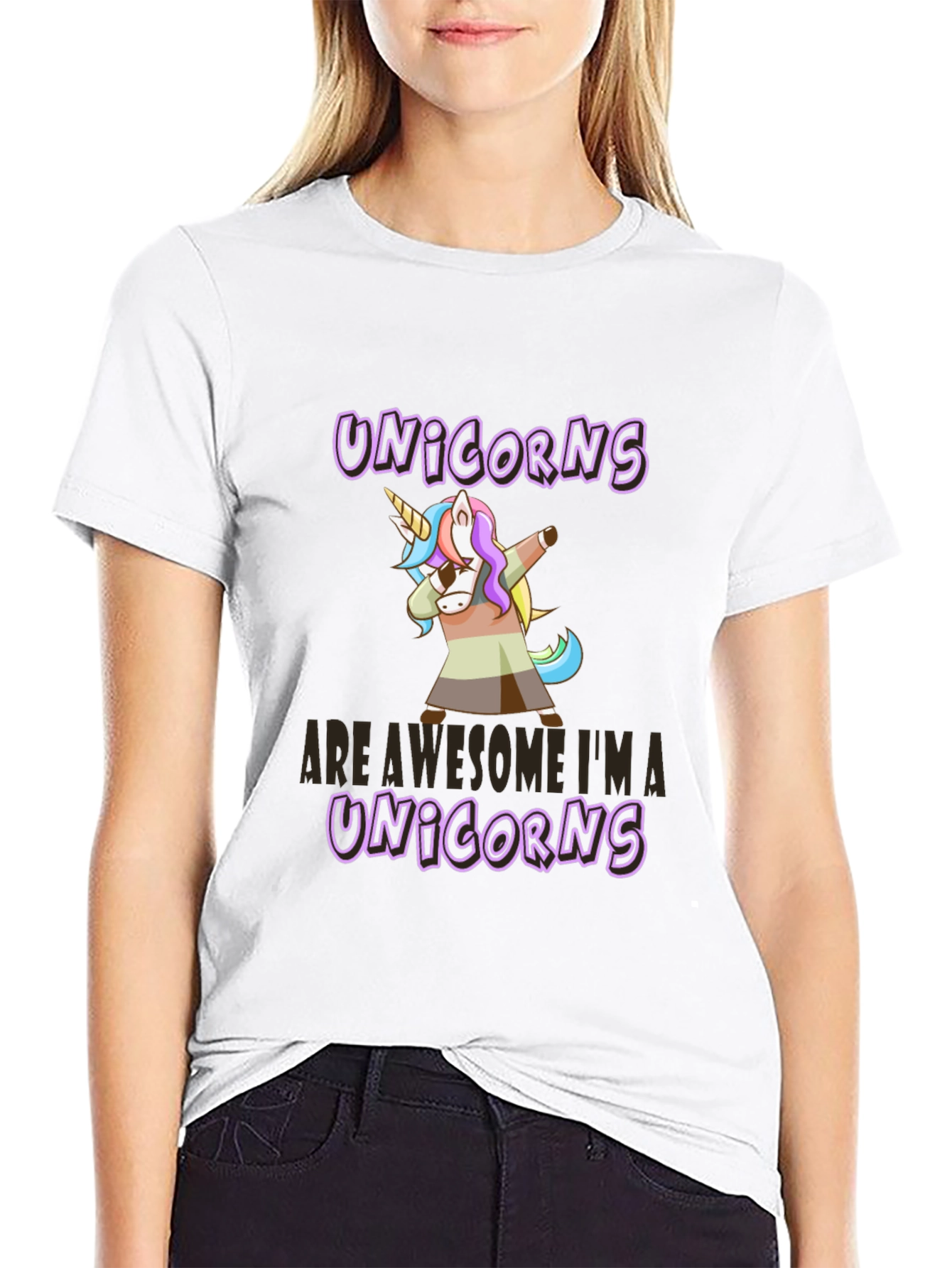 Black Unicorns Are Awesome I'm A Unicorns T-Shirt view 9