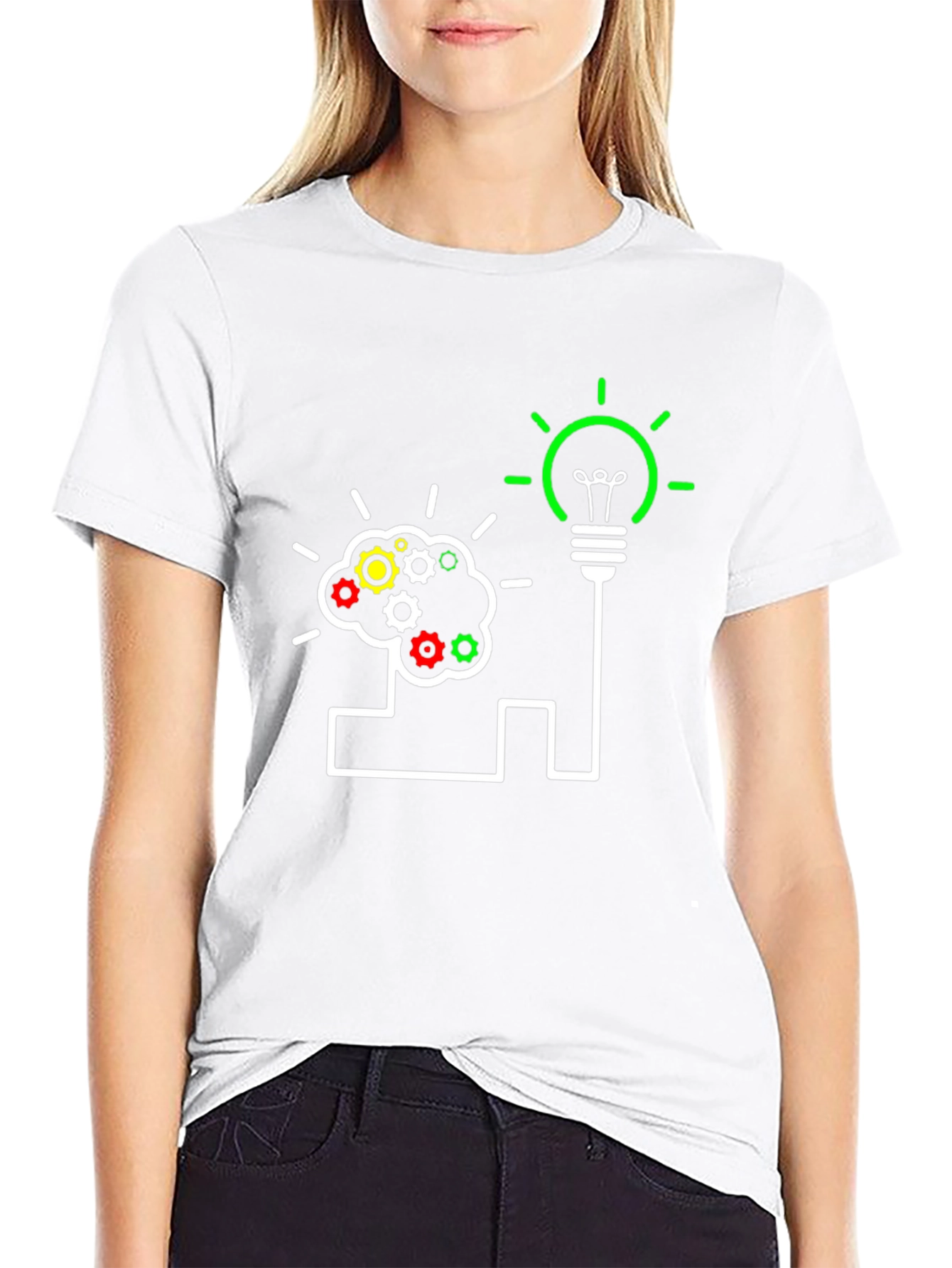 Black Brainstorming Idea T-Shirt view 9
