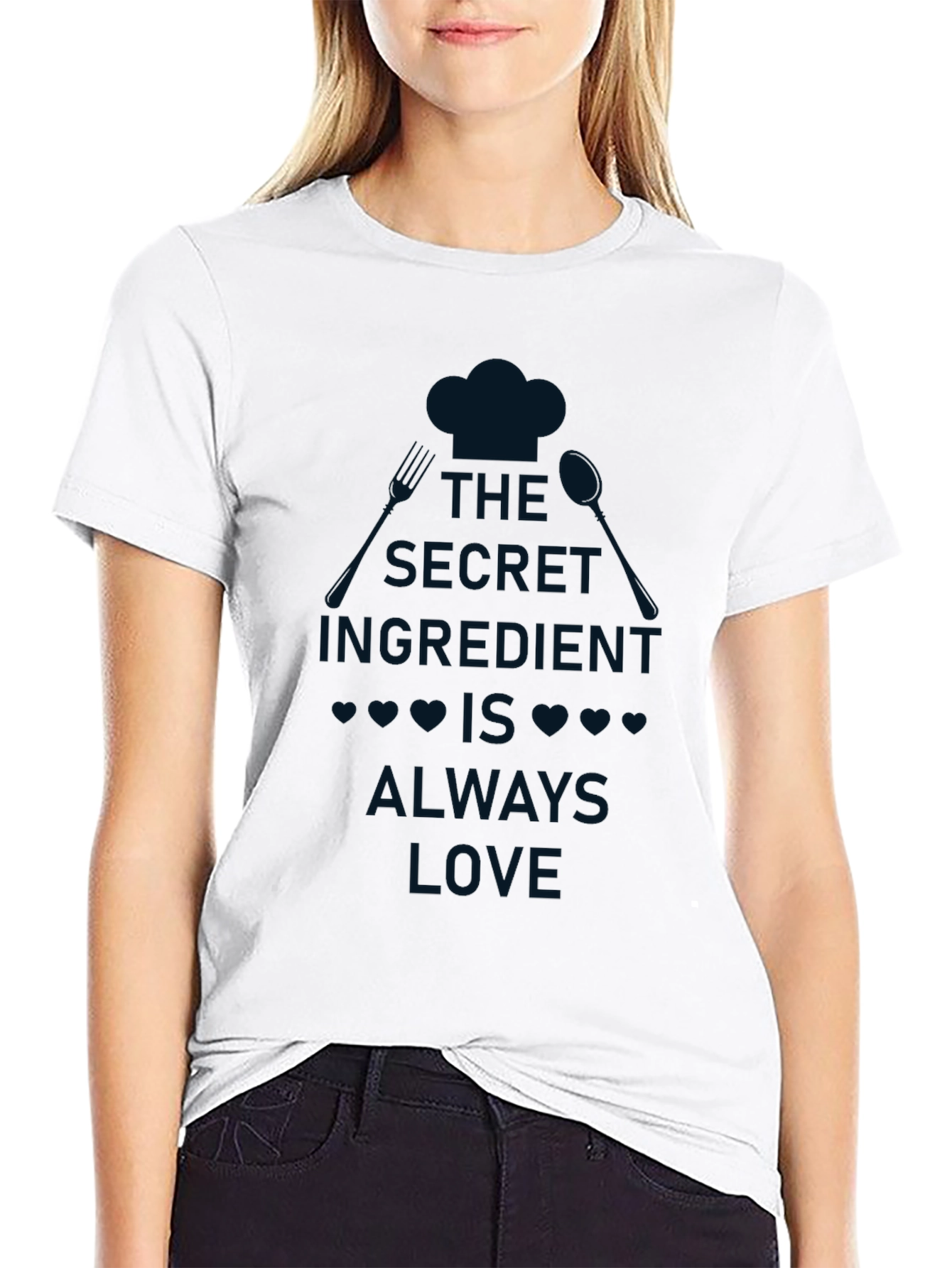 Black Secret Ingredient Love T-Shirt view 9