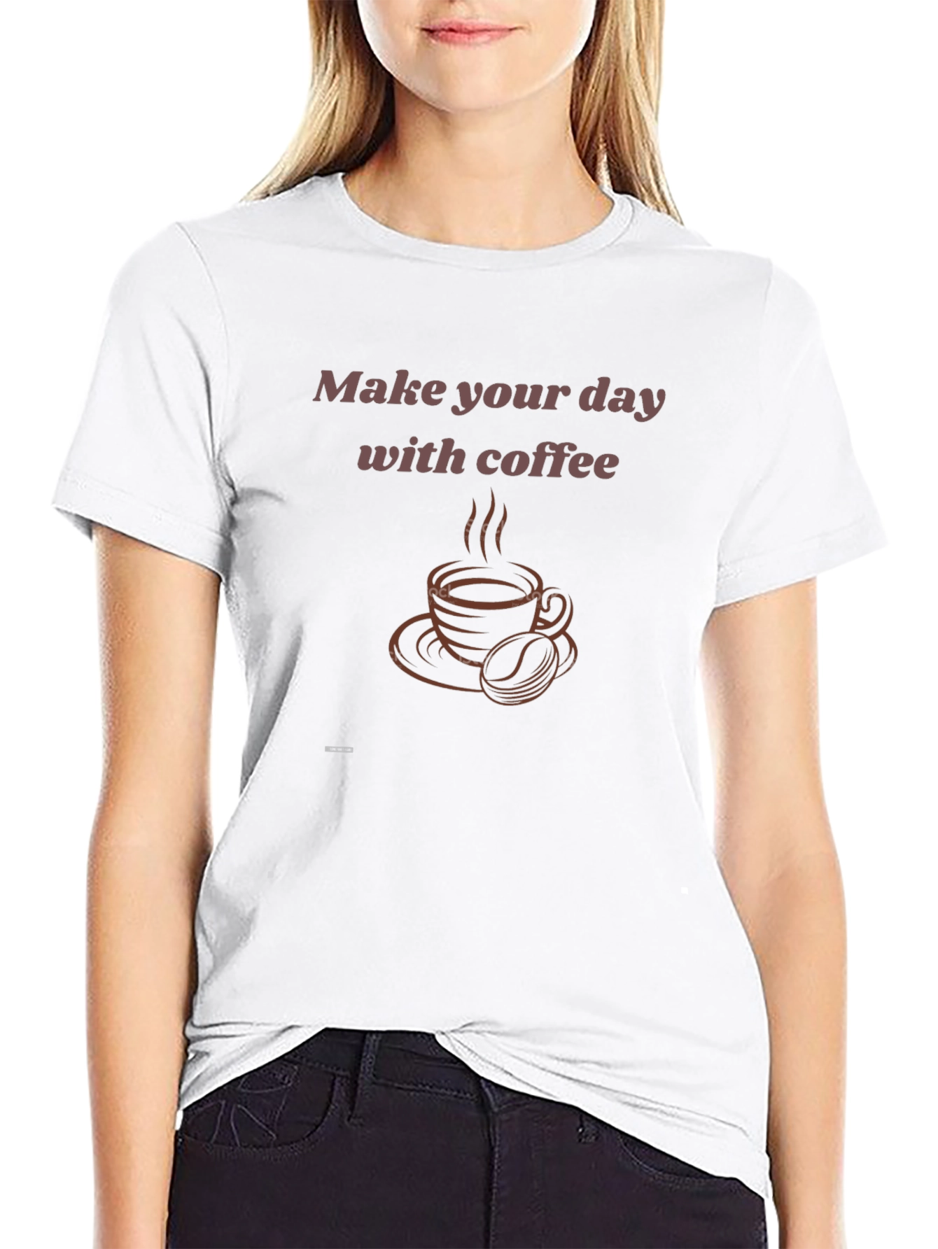 Black Coffee Lover T-Shirt - Make Your Day view 9