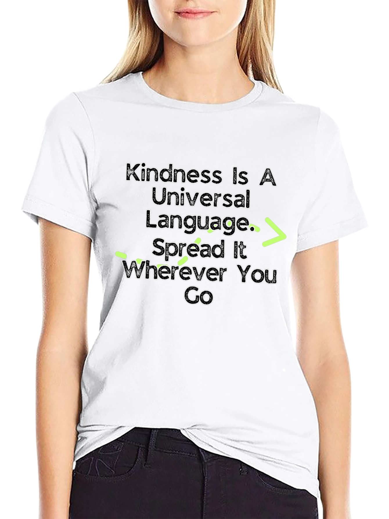 Black Kindness Is A Universal Language T-Shirt view 9