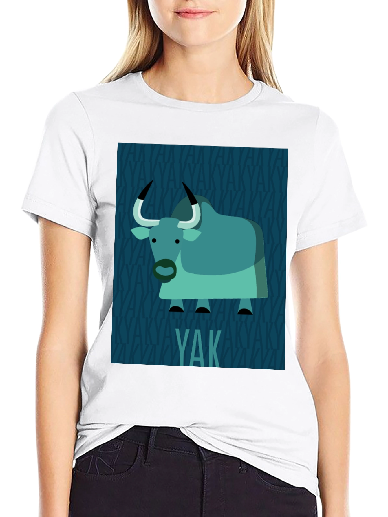Black Yak Graphic Print T-Shirt - Black view 9