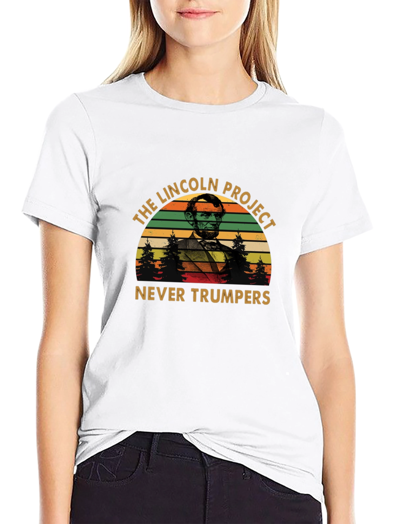 Black The Lincoln Project Never Trumpers T-Shirt view 9
