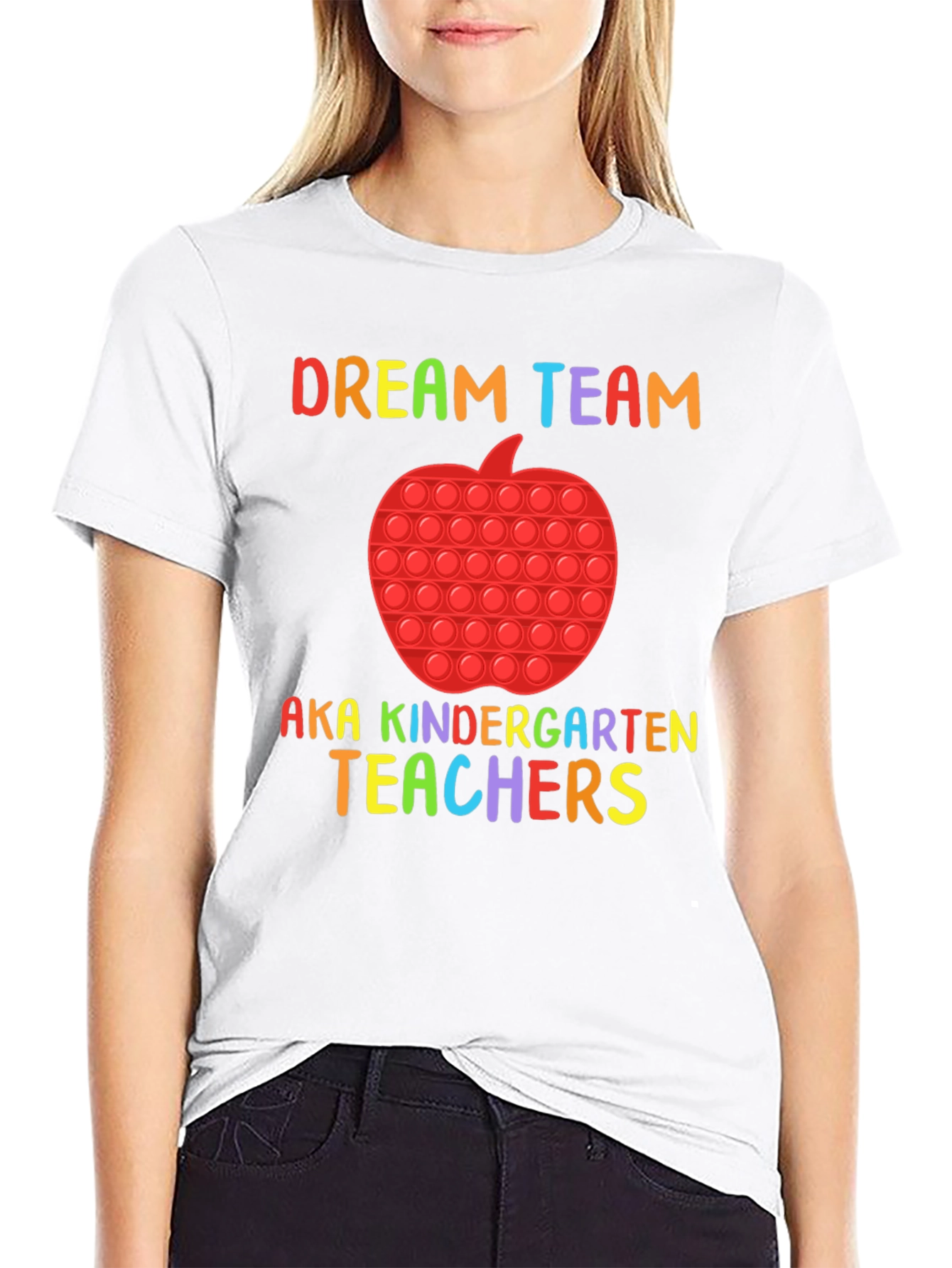 Black Dream Team Kindergarten Teachers T-Shirt view 9
