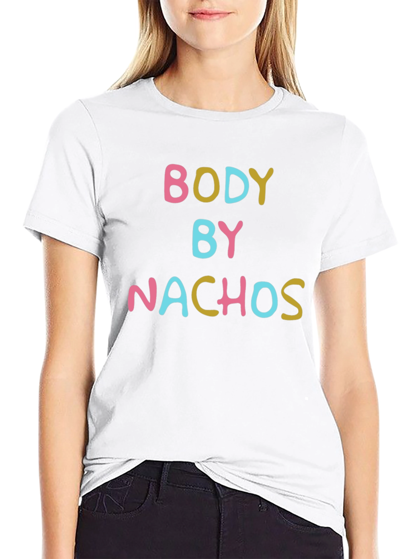 Black Body By Nachos T-Shirt - Funny Foodie Tee view 9