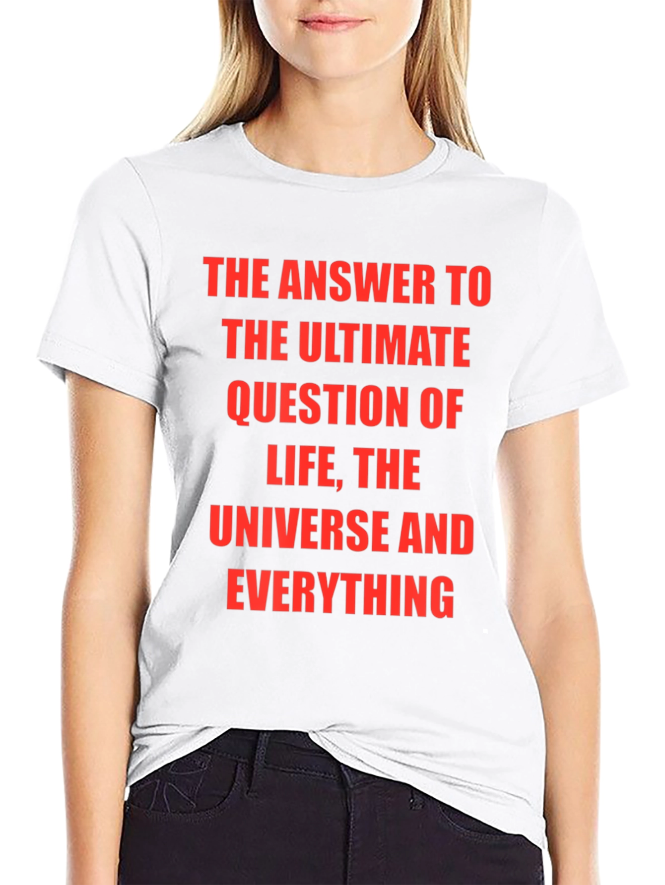 Black Ultimate Question T-Shirt - 42, Life, Universe, Everything view 9