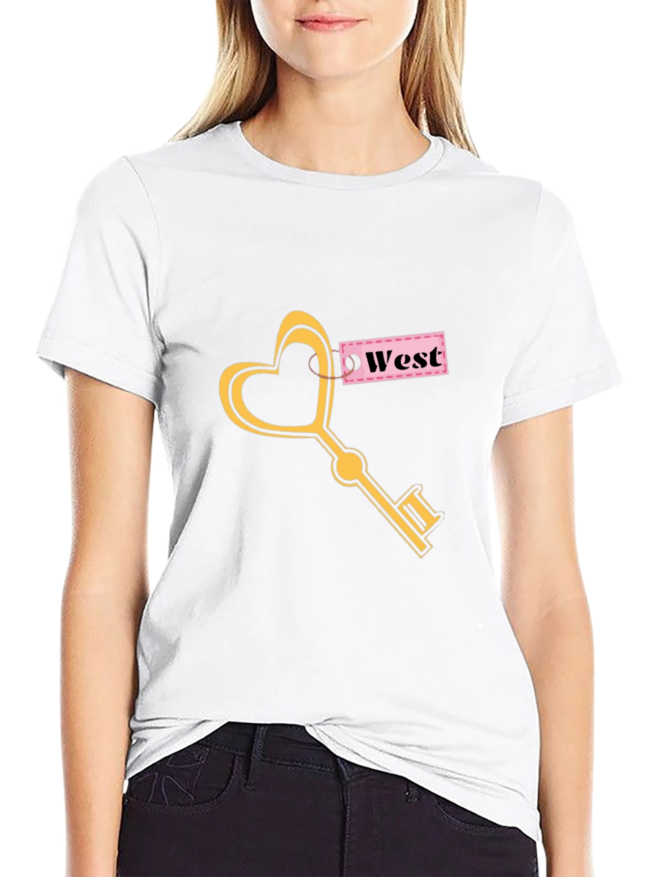 Black Heart Key West Graphic T-Shirt - Stylish Unisex Tee view 9