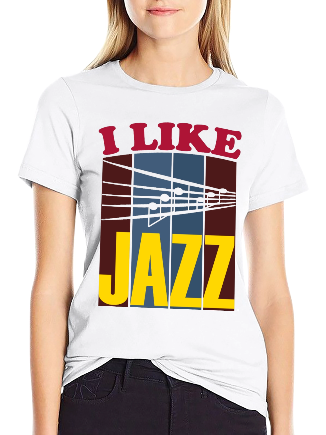 Black I Like Jazz Graphic Tee view 9