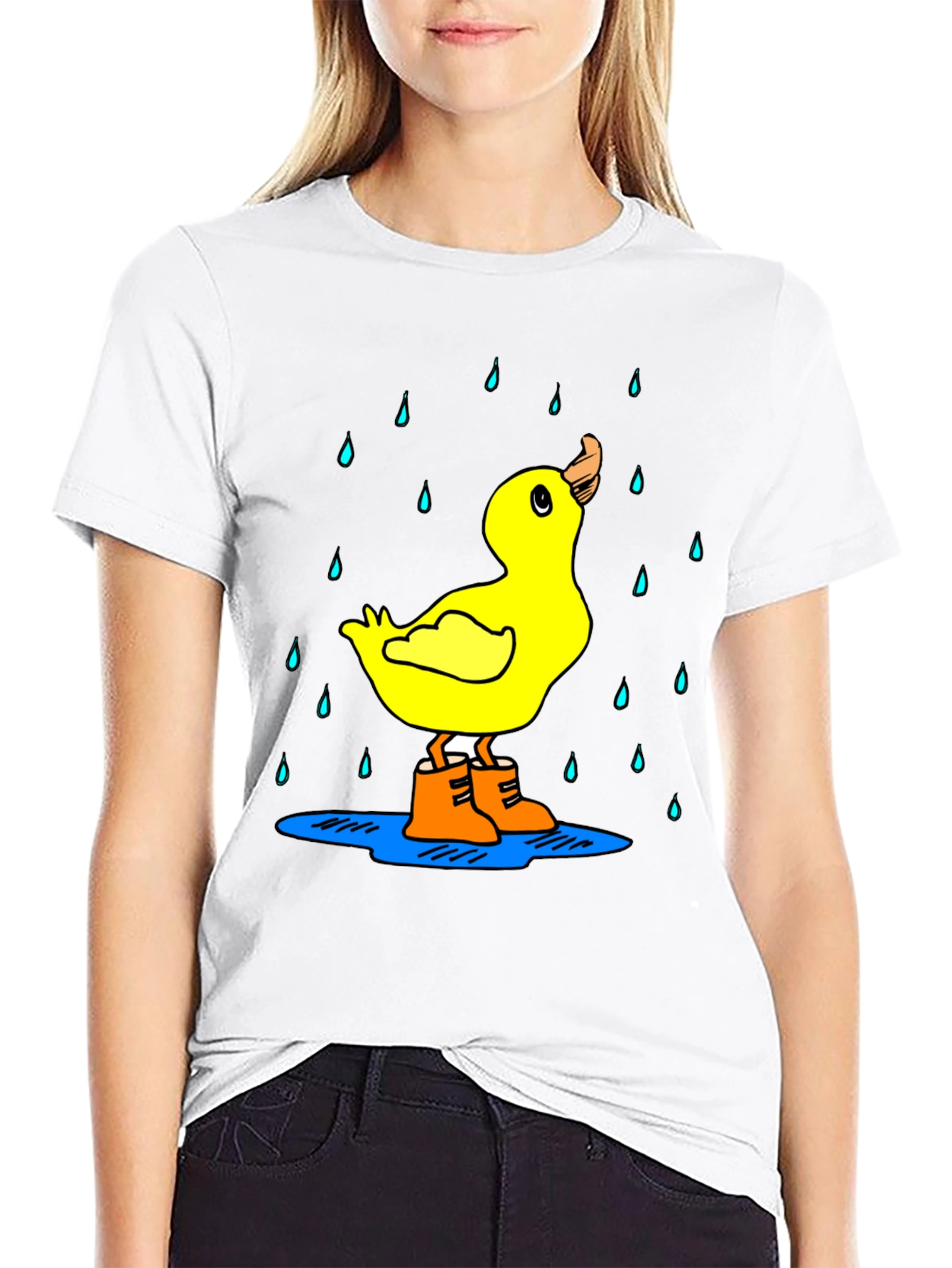 Black Duck in Boots Graphic Tee view 9
